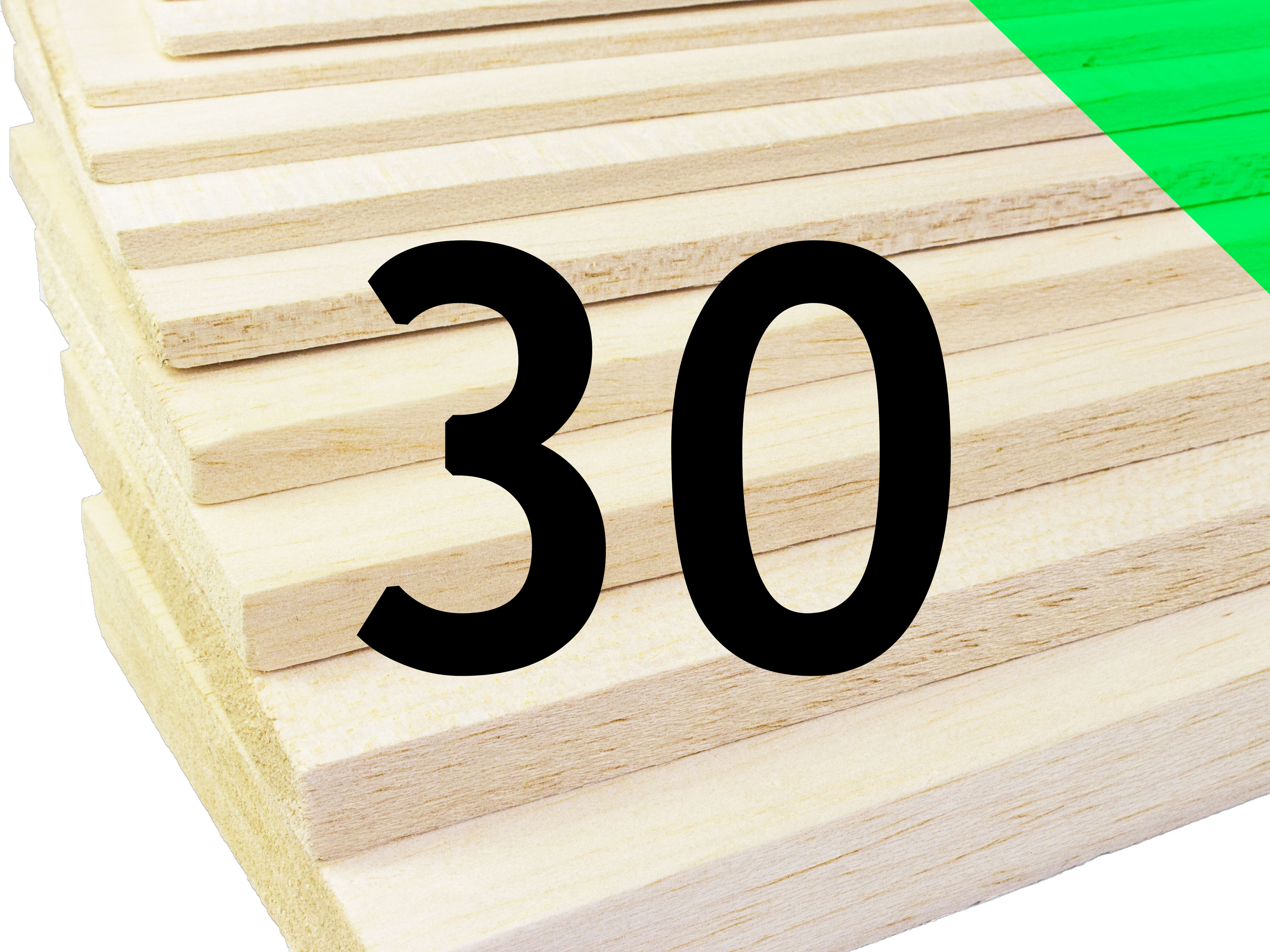 Пластина бальзова 30x100x1000мм (Середня) (світлина #1)