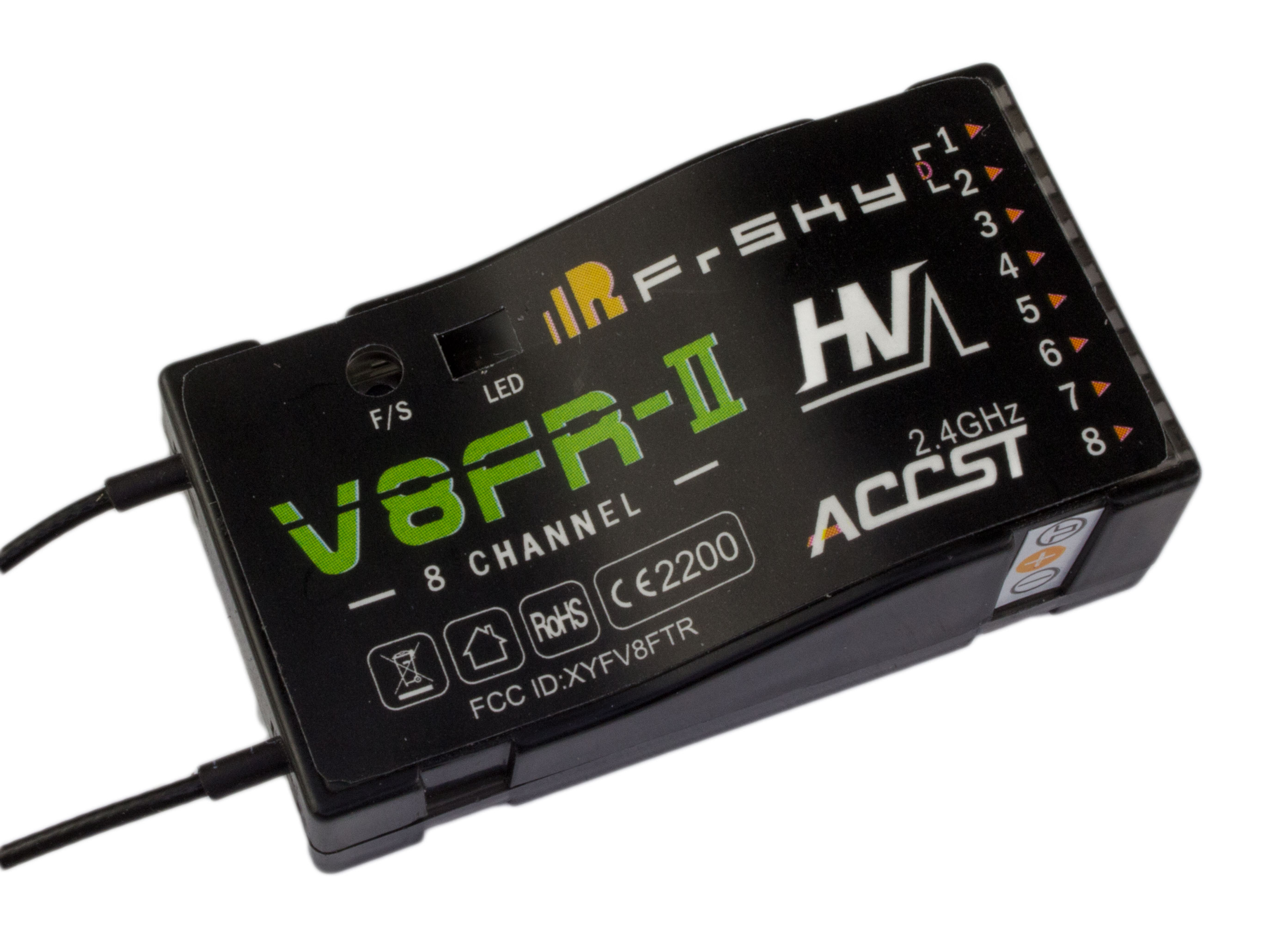 Приймач FrSky V8FR-II 8Ch (HV) (світлина #1)
