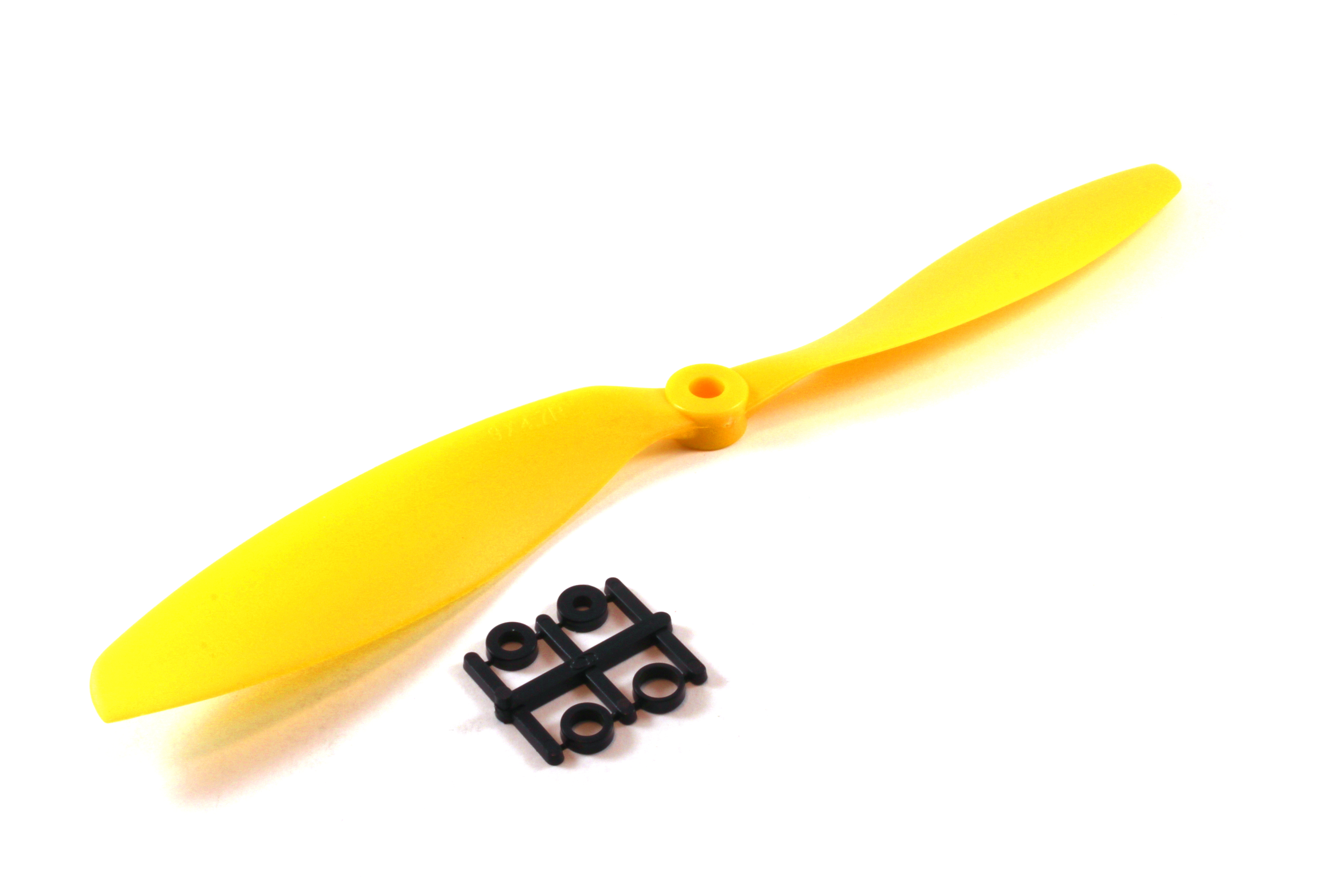 Пропелер зворотного обертання Gemfan 9x4.7R (жовтий) (світлина #1)