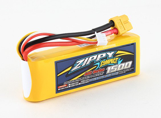 Акумулятор ZIPPY Compact 1500mAh 3S 40C (світлина #1)