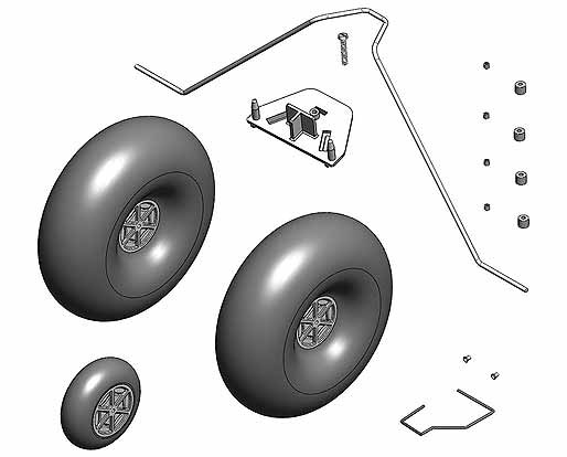Шасі для авіамоделі Multiplex FunCub (світлина #1)
