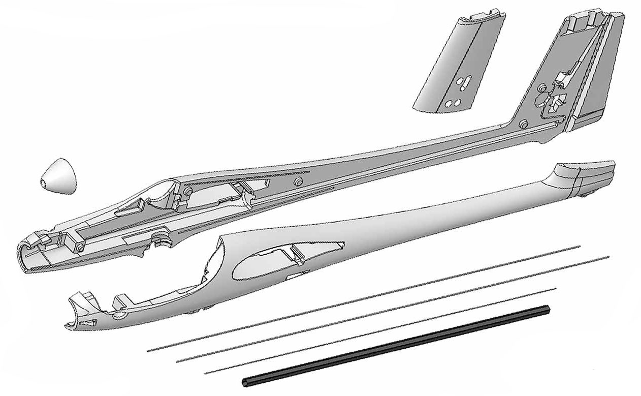 Фюзеляж для авіамоделі Multiplex Solius (світлина #1)
