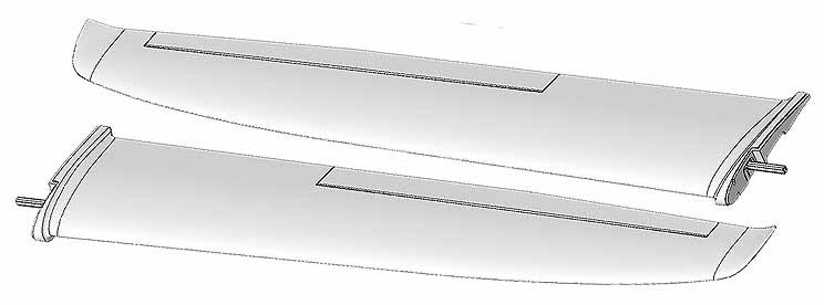 Крила для авіамоделі Multiplex Solius (світлина #1)