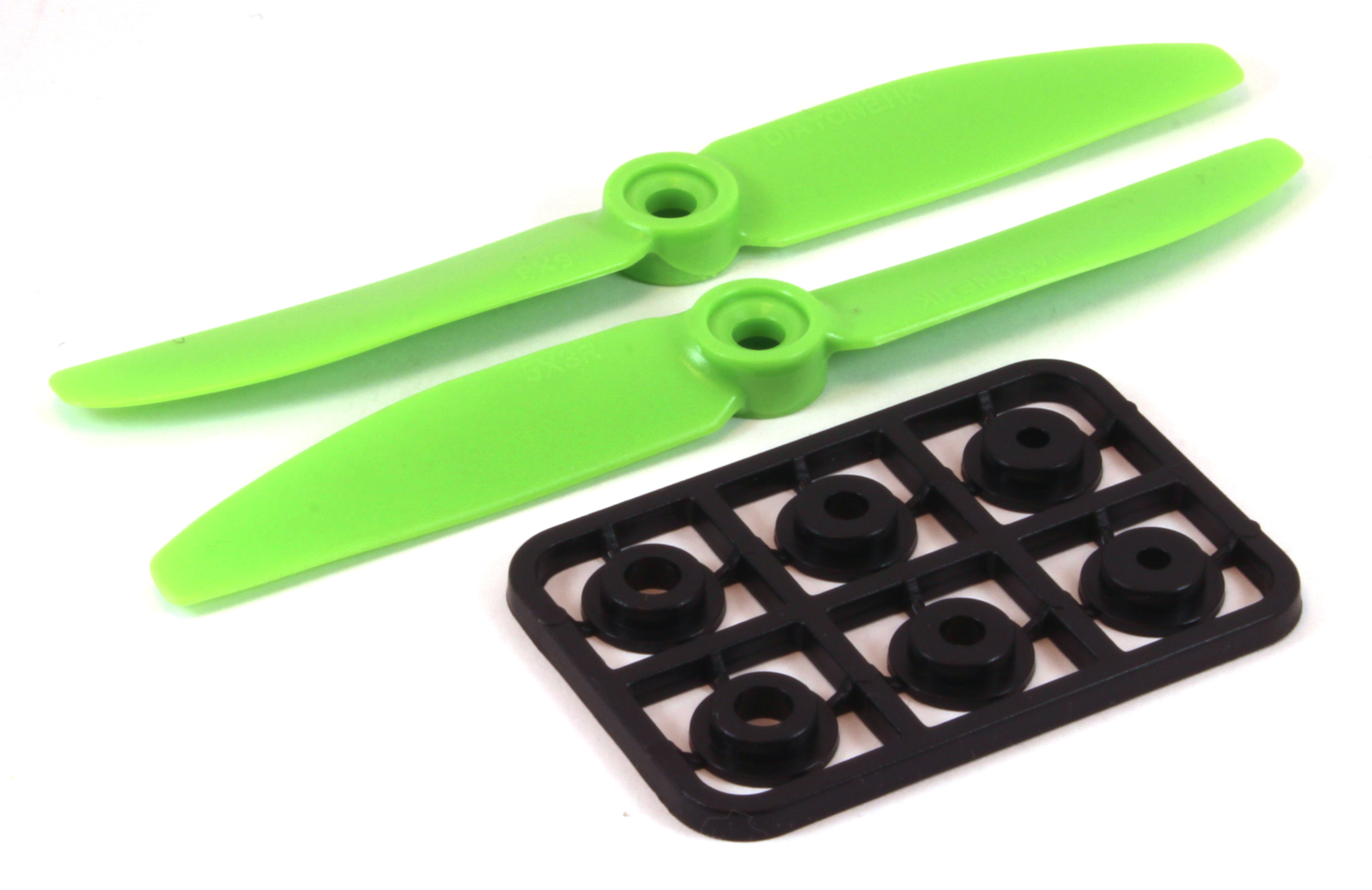 Гвинти для мультикоптера 5030 пара зелені (CW+CCW) (світлина #1)