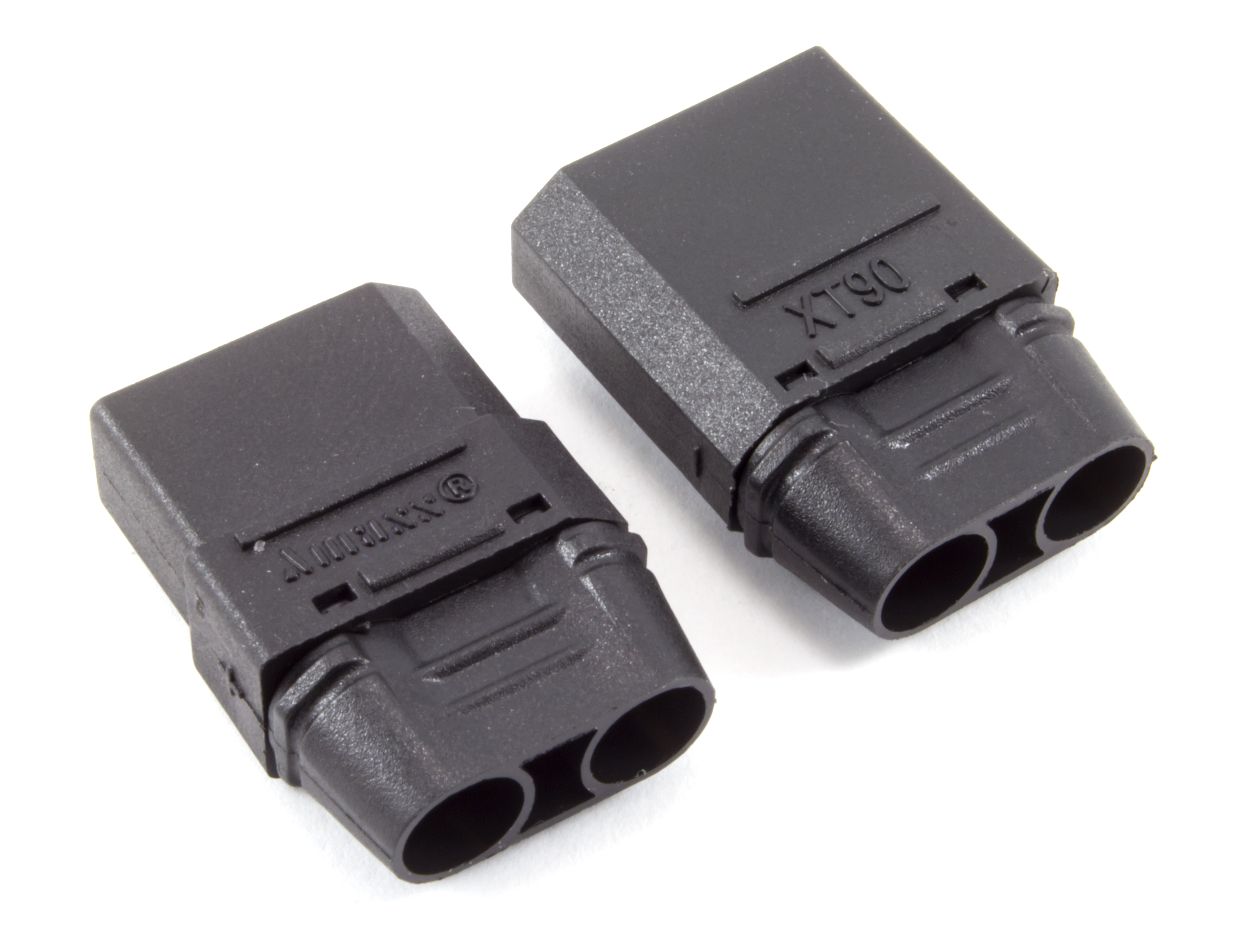 Роз’єм нейлоновий XT90 з ізолюючою насадкою (пара) (чорний) (світлина #2)