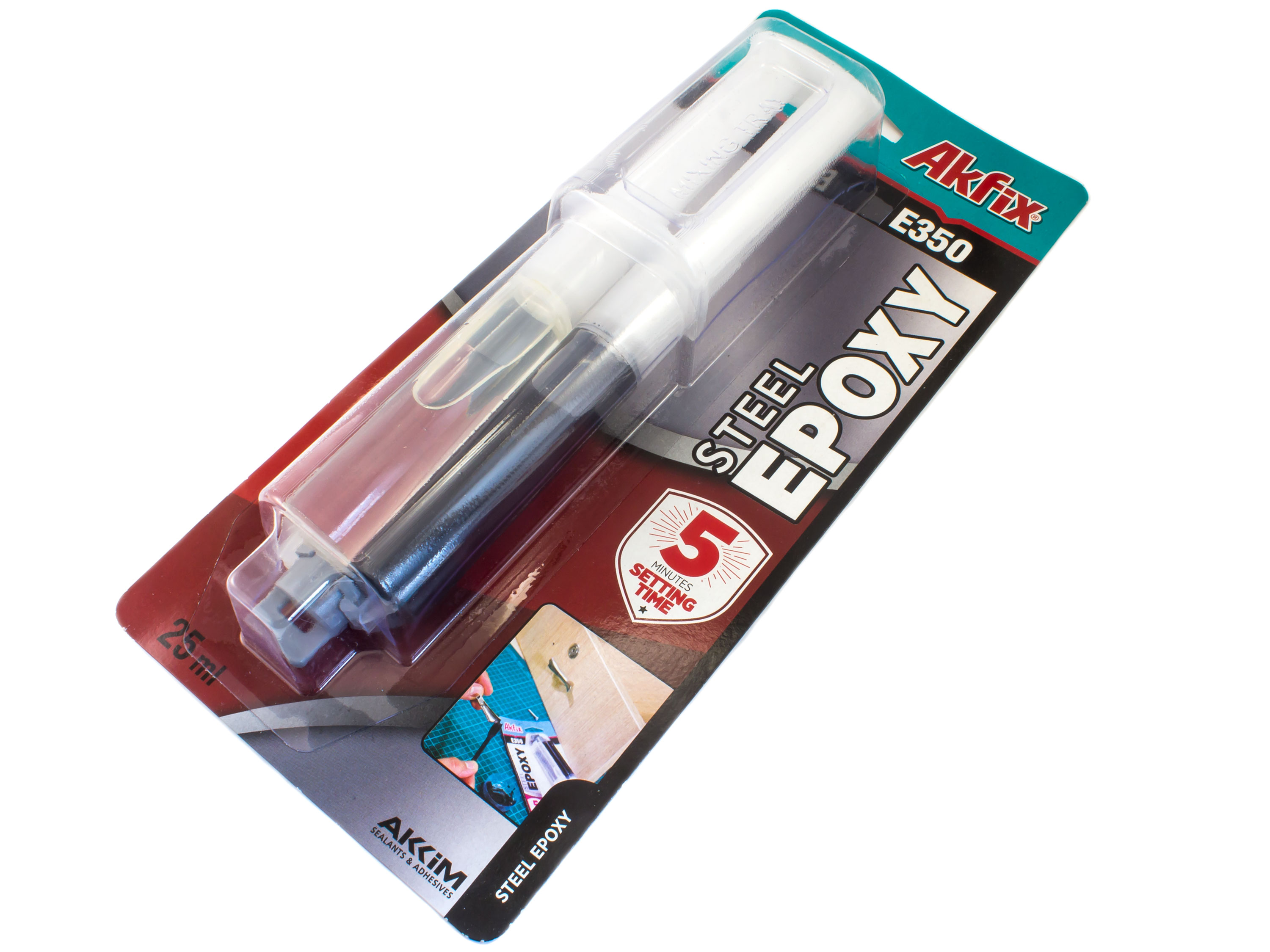 5-хвилинний епоксидний клей Akfix E350 (сталь) (світлина #1)