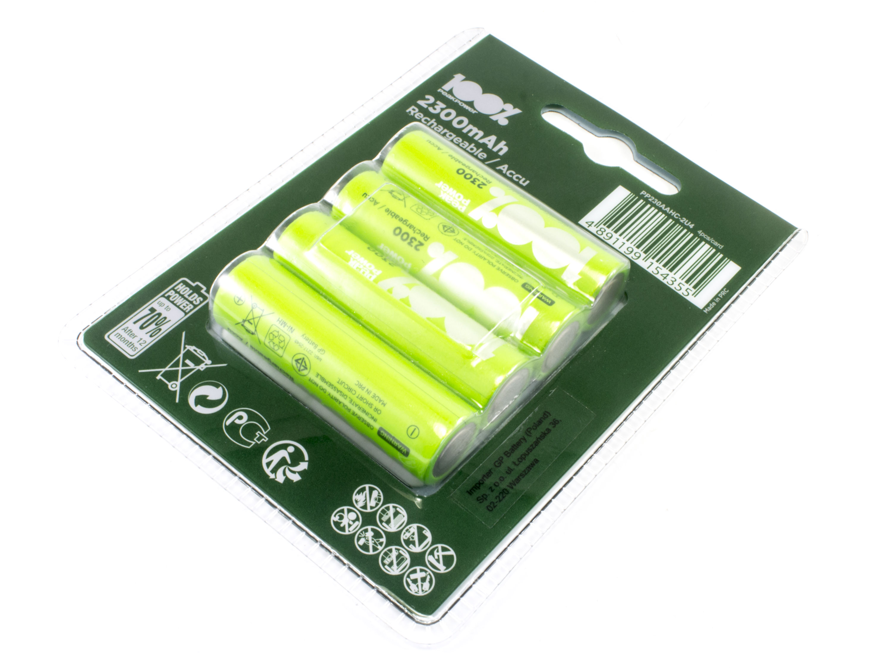 Акумулятор Peakpower AA 2300mAh NiMH (світлина #3)