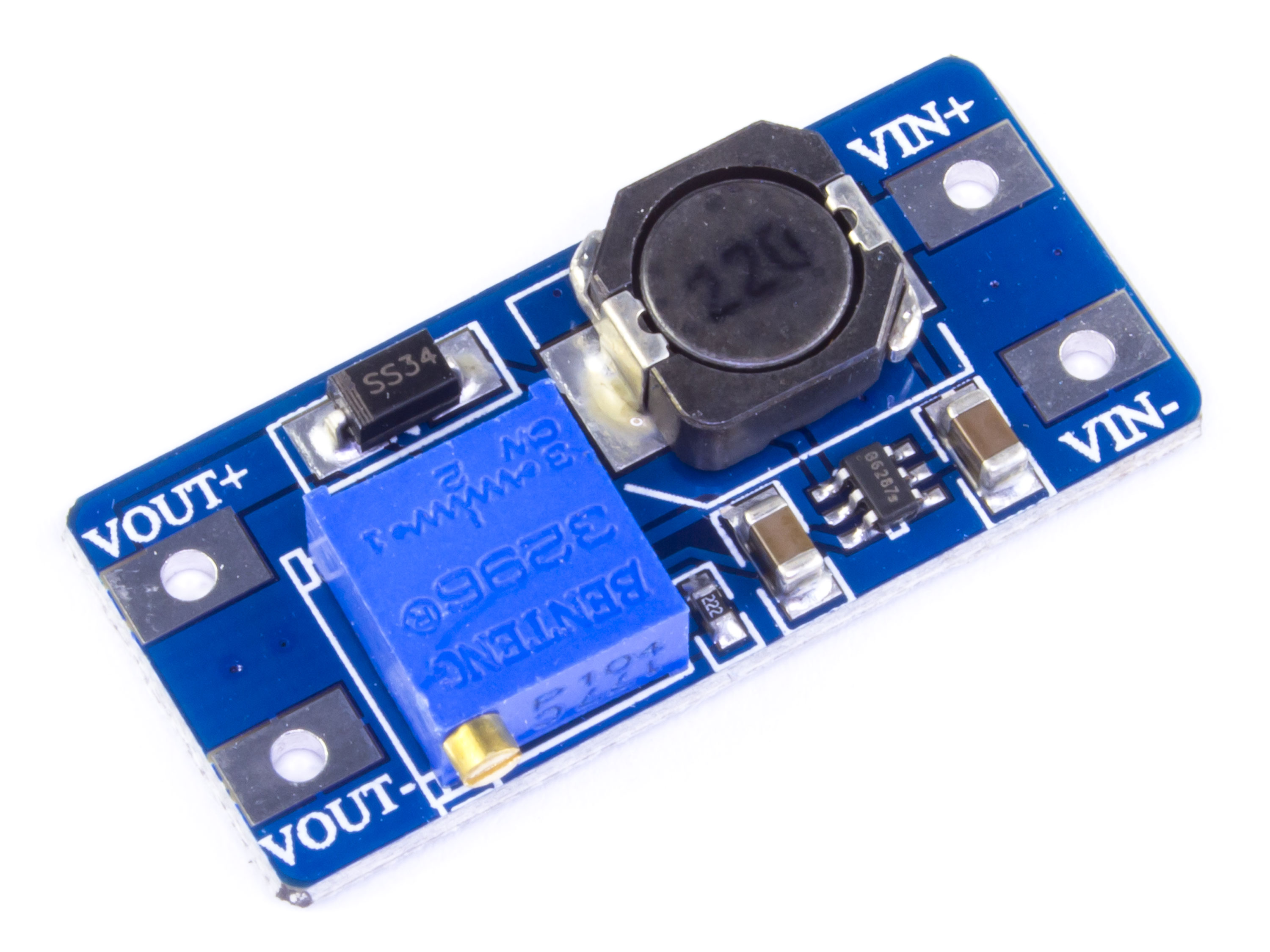 Регульований перетворювач MT3608 (для підвищення напруги) (світлина #1)