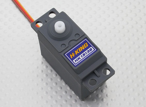 Сервомеханізм аналоговий H-King 15138 38g/4.3kg/0.17sec (4.8В) (світлина #1)