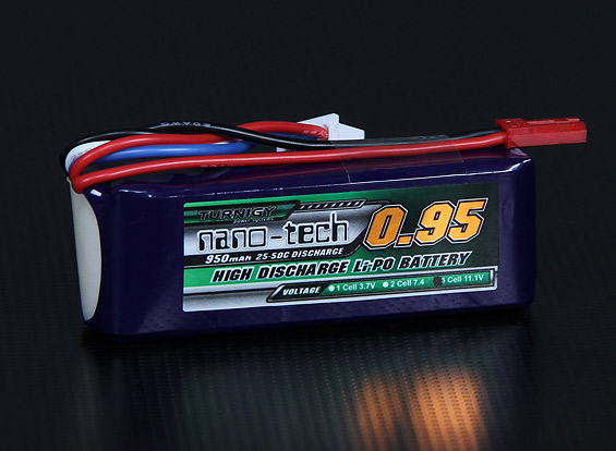 Акумулятор Turnigy nano-tech 950mAh 3S 25C (світлина #1)