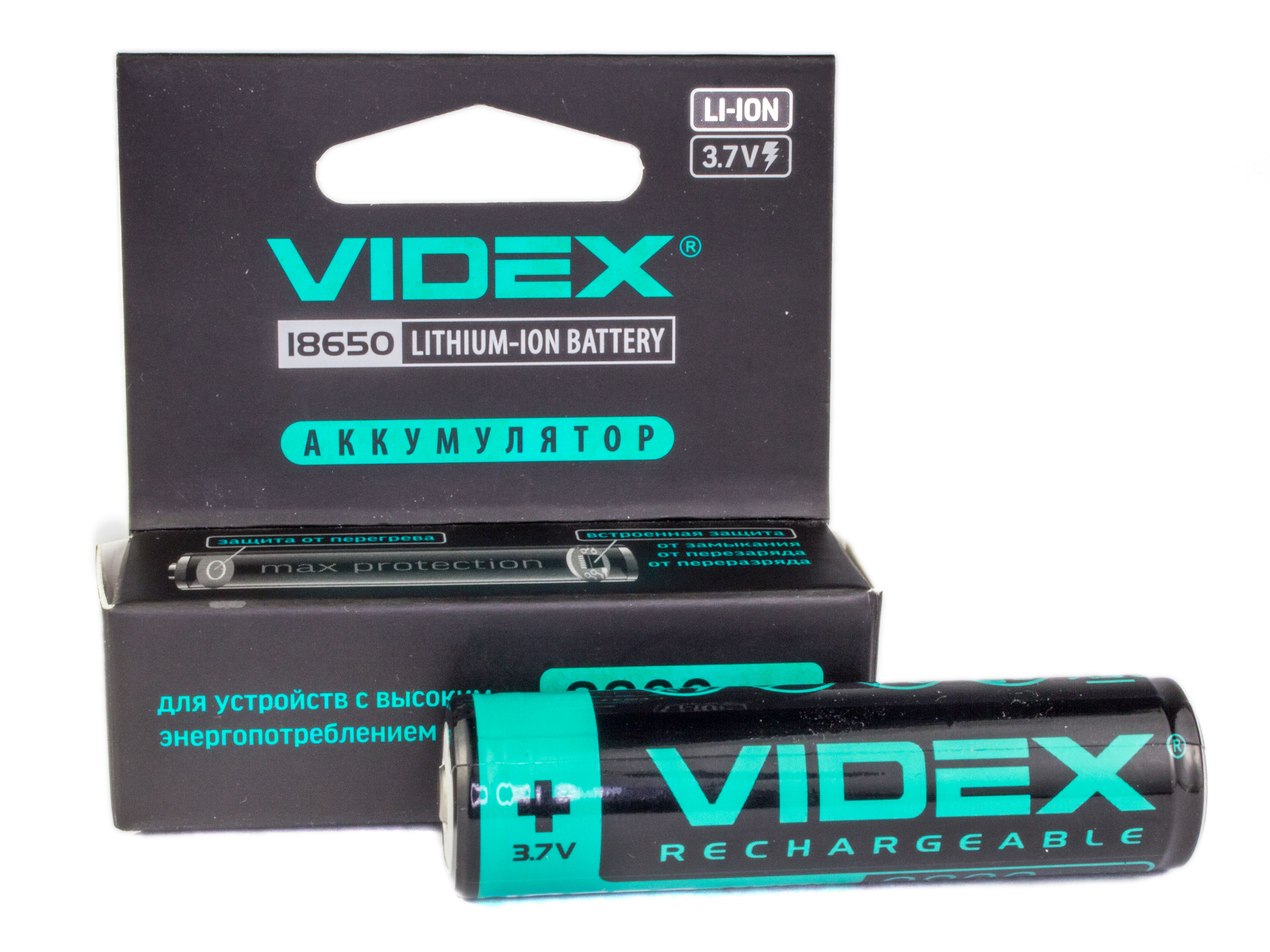 Акумулятор Videx Li-Ion 18650-P 2800мАг (світлина #3)