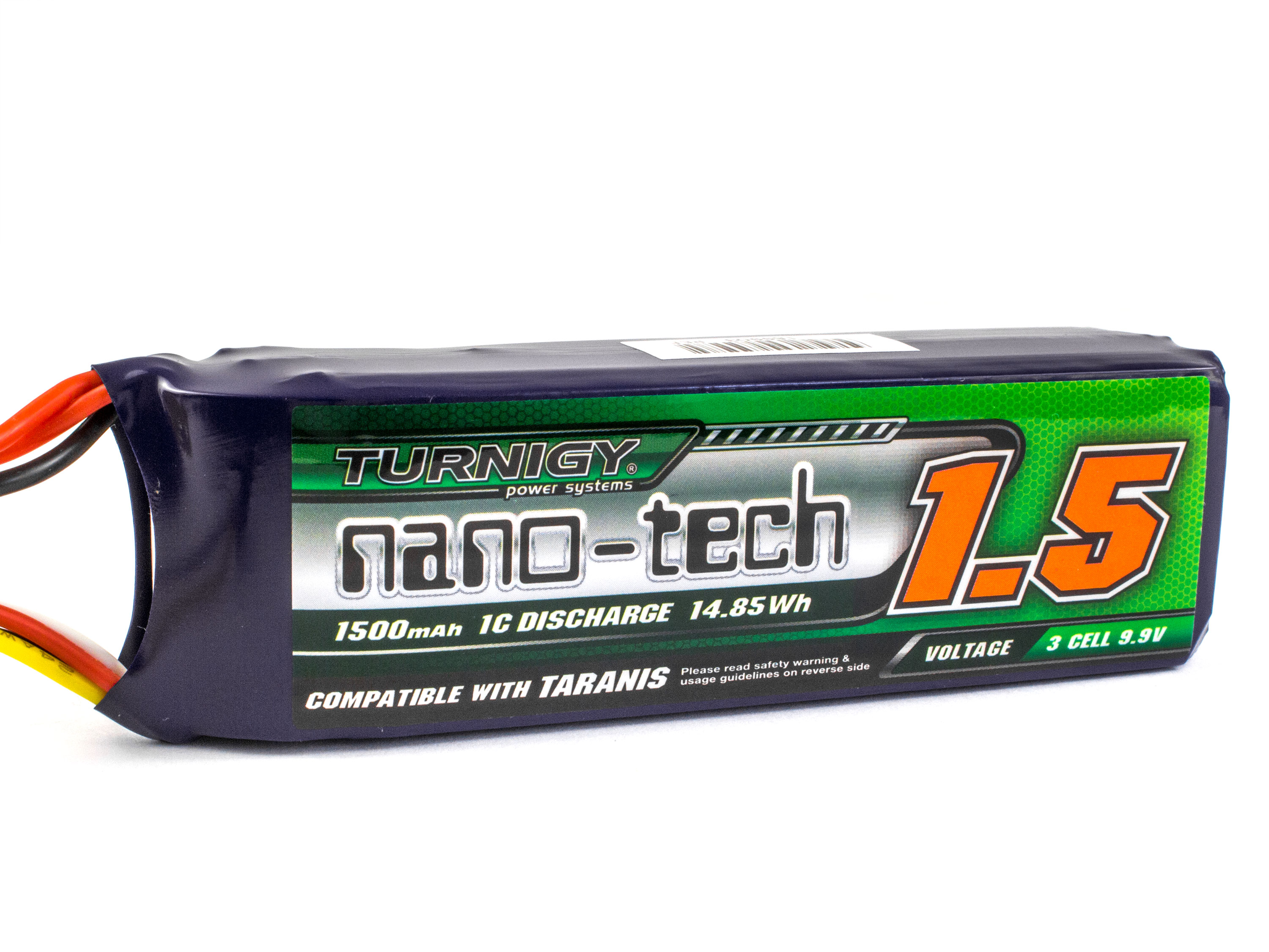 Акумулятор Turnigy nano-tech 1500mAh LiFePo4 3S (для передавачів) (світлина #1)