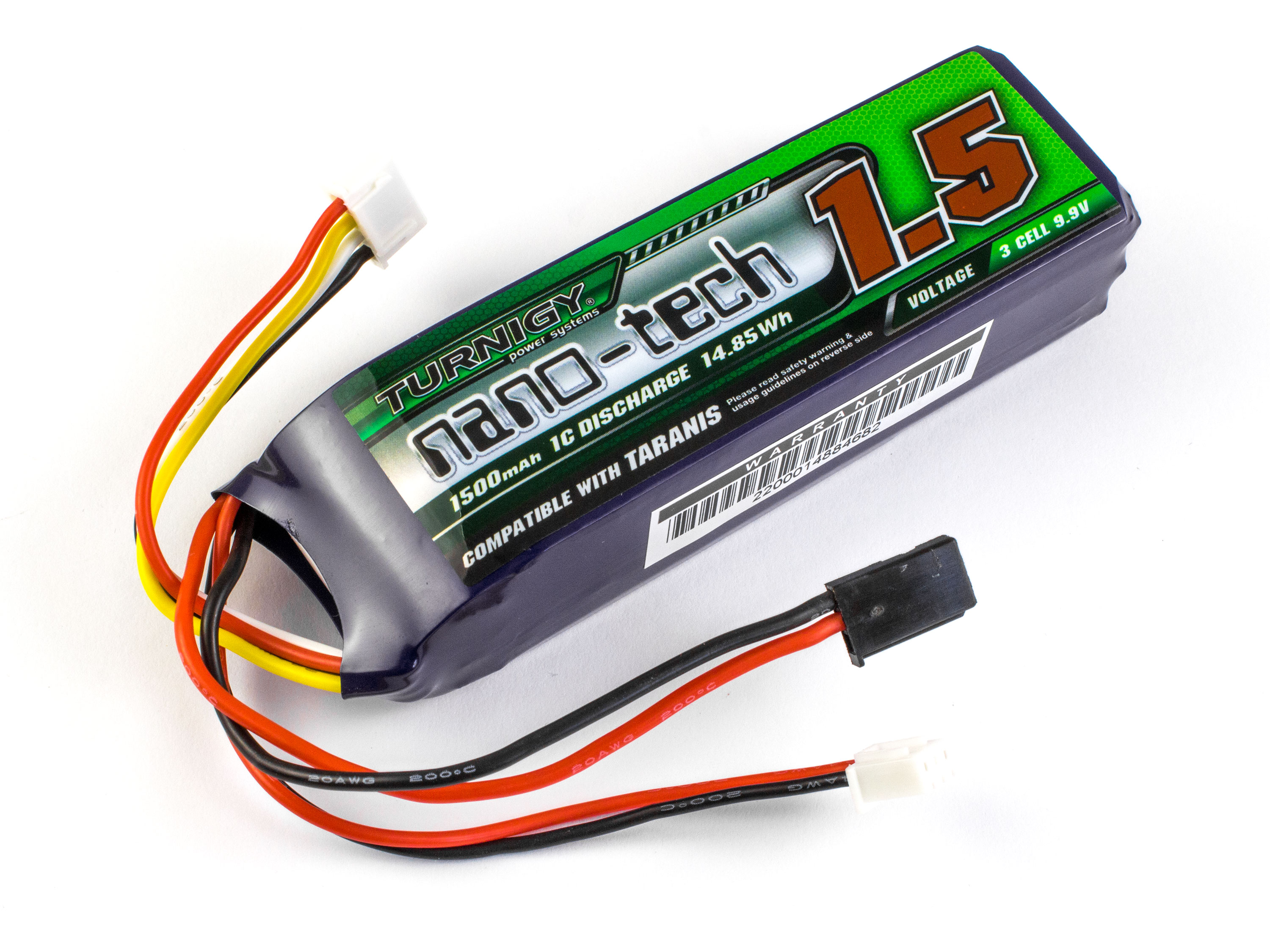 Акумулятор Turnigy nano-tech 1500mAh LiFePo4 3S (для передавачів) (світлина #3)
