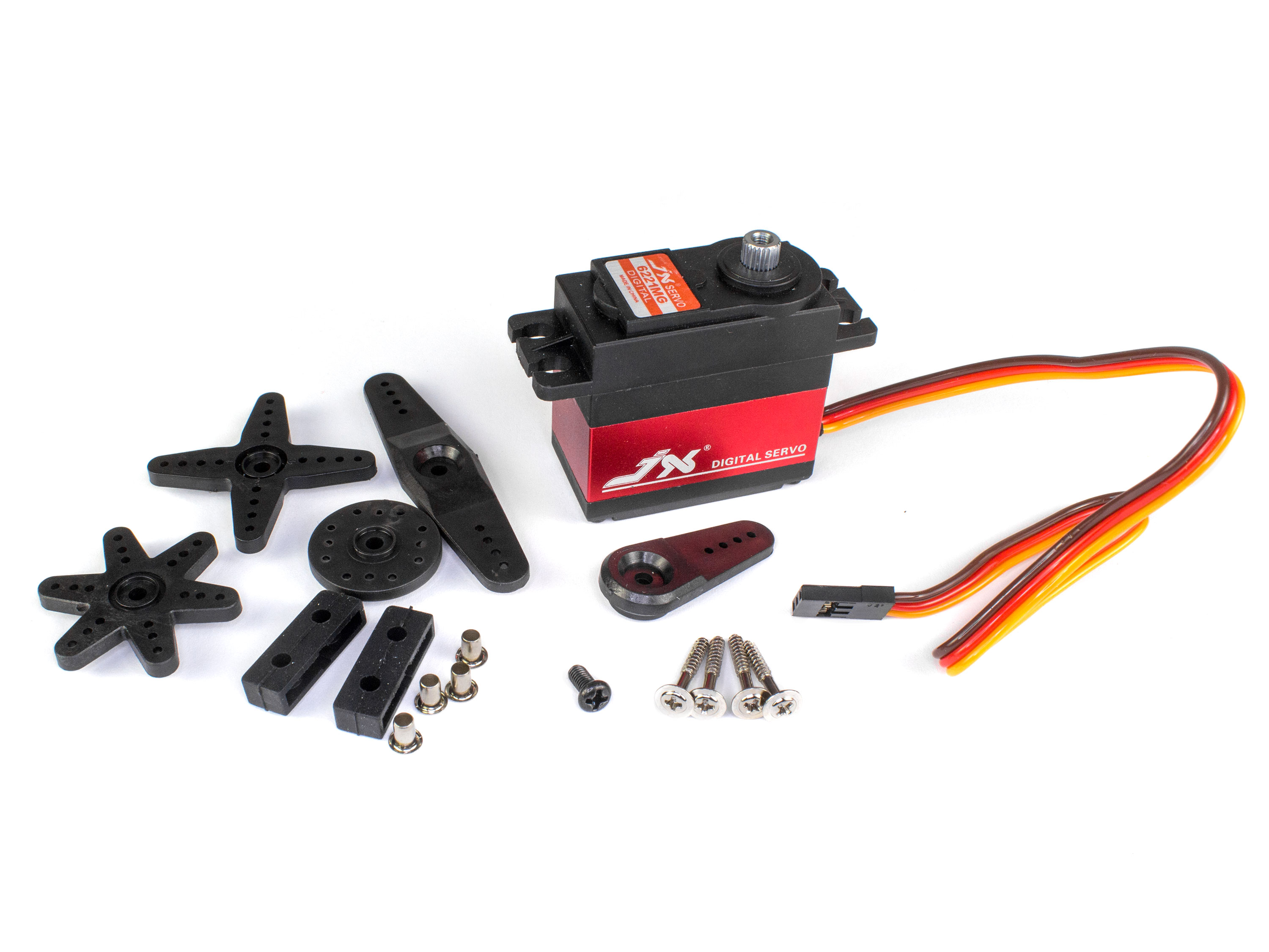 Сервомеханізм цифровий JX PDI-6221MG-120 62g/17.2kg/0.18sec (4.8В) (світлина #2)