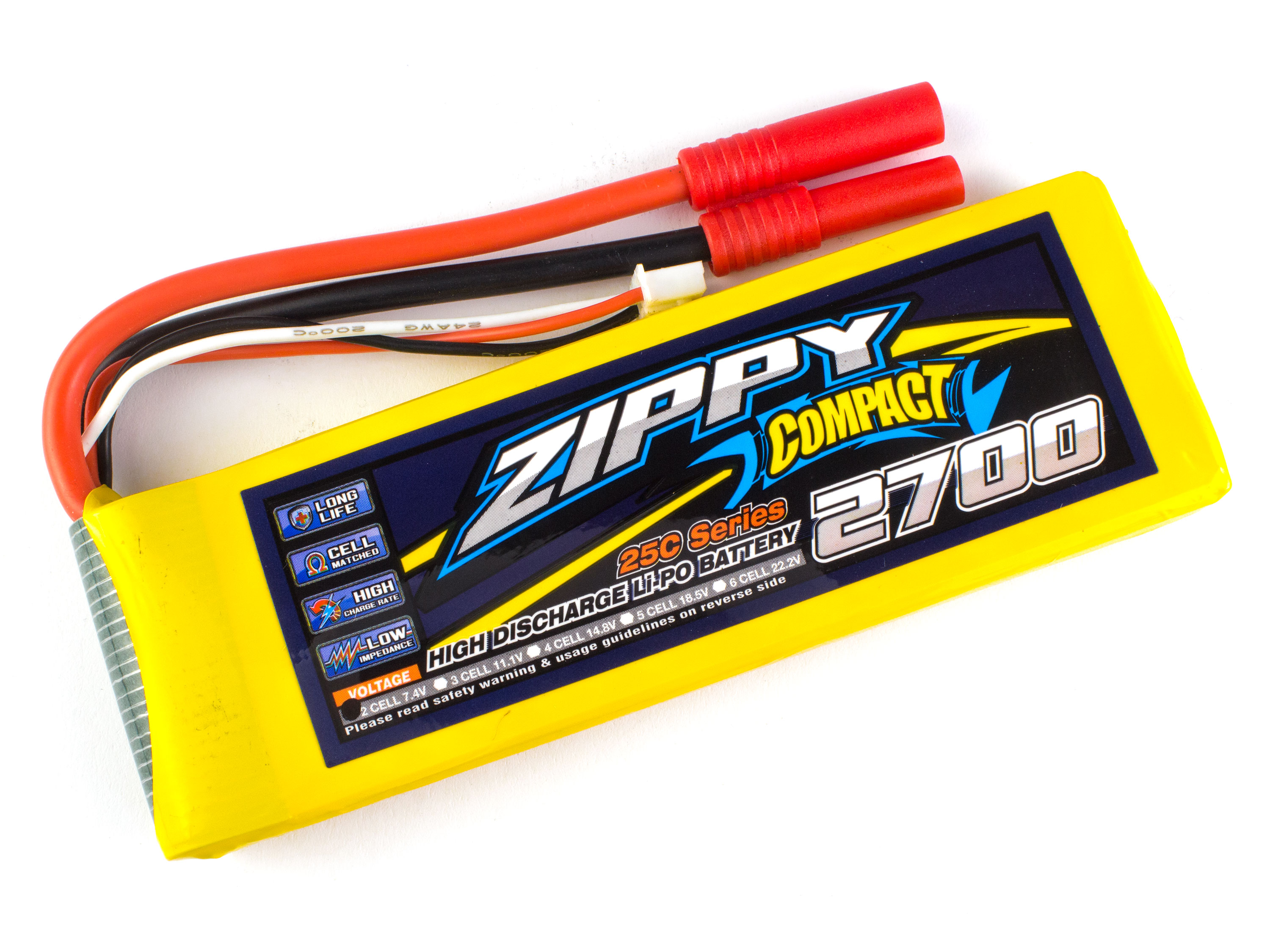 Акумулятор ZIPPY Compact 2700mAh 2S 25C (світлина #1)