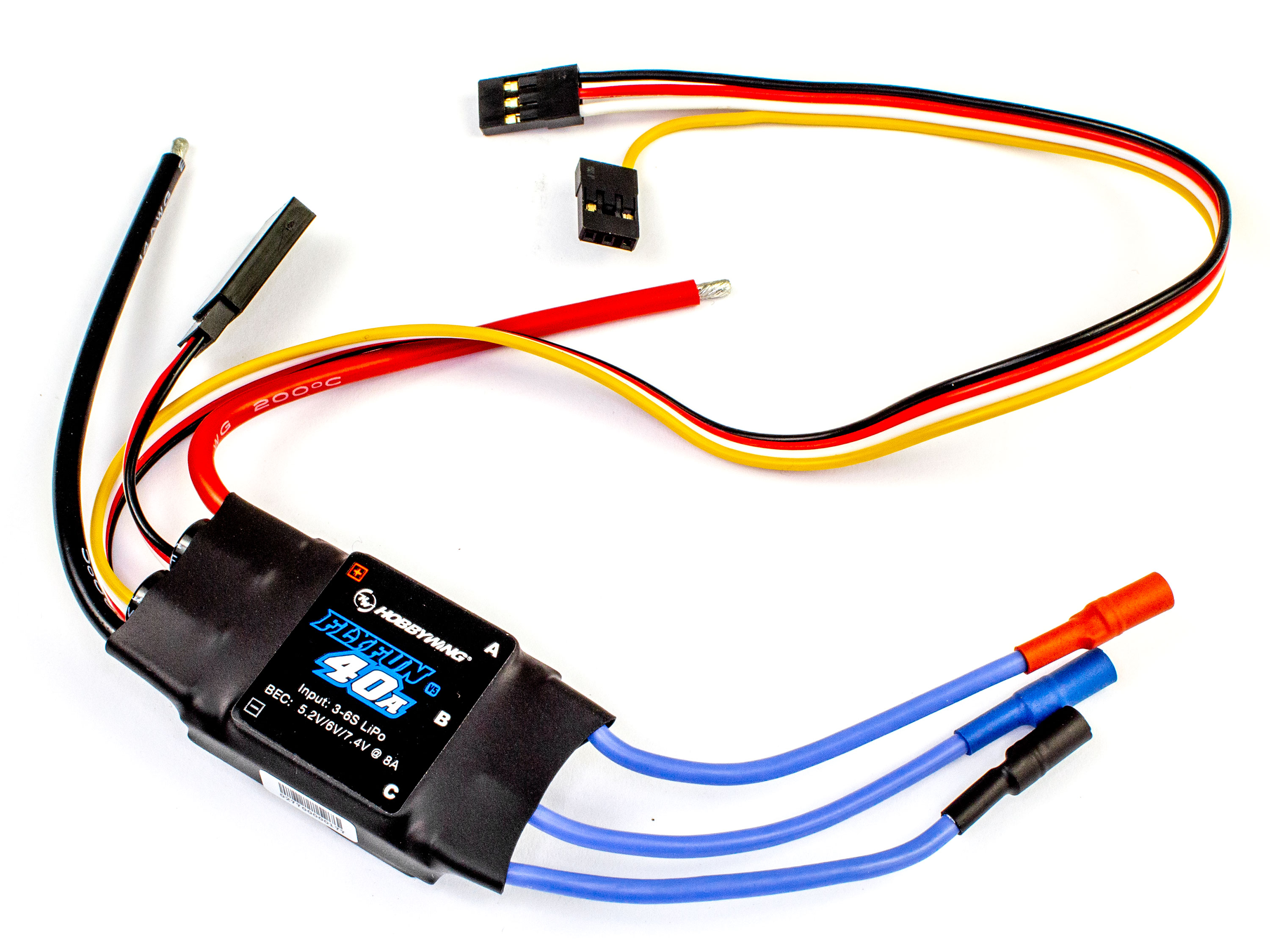 Регулятор безколекторний Hobbywing FlyFun 40A V5 (світлина #3)