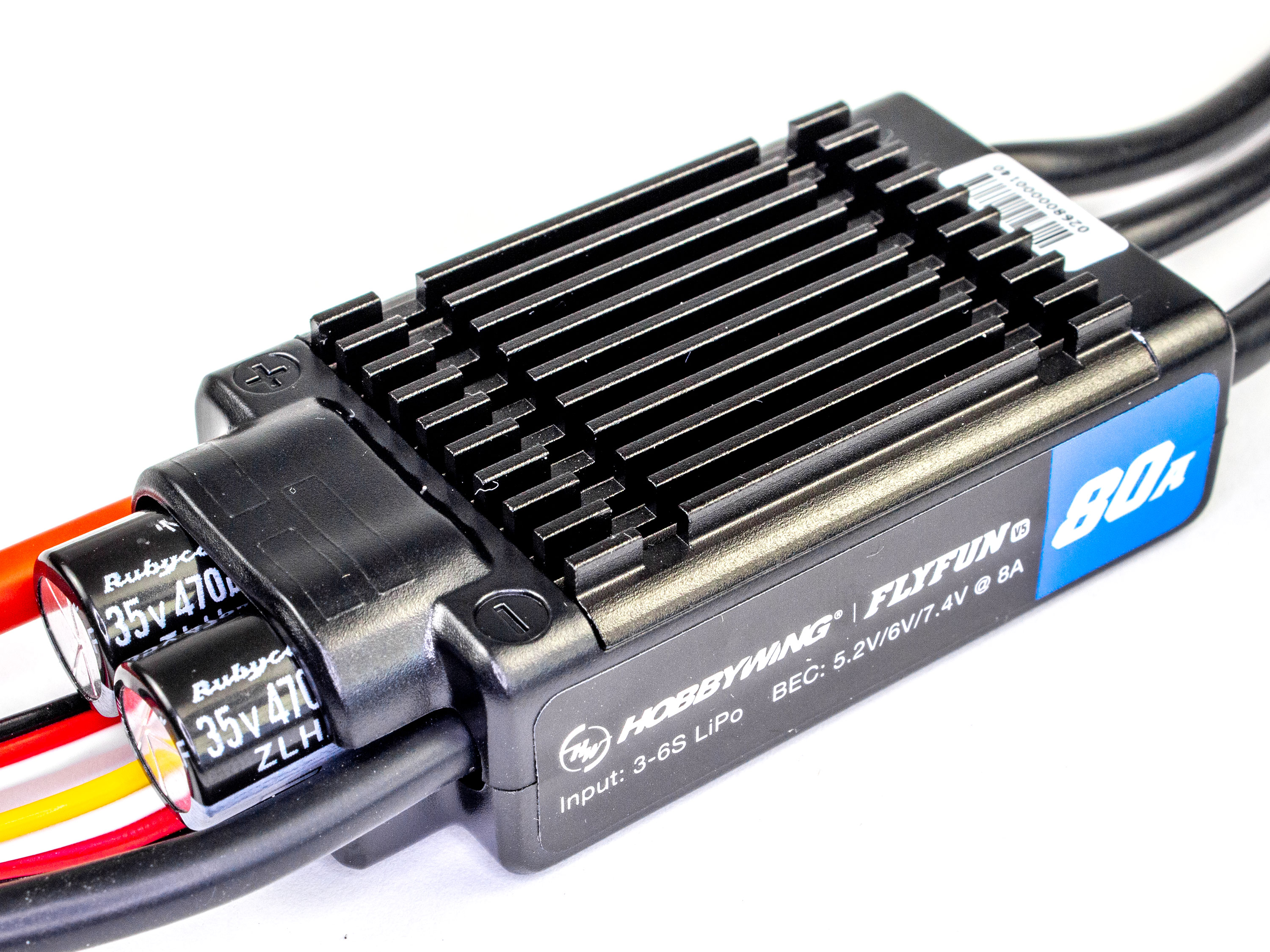 Регулятор безколекторний Hobbywing FlyFun 80A V5 (світлина #2)