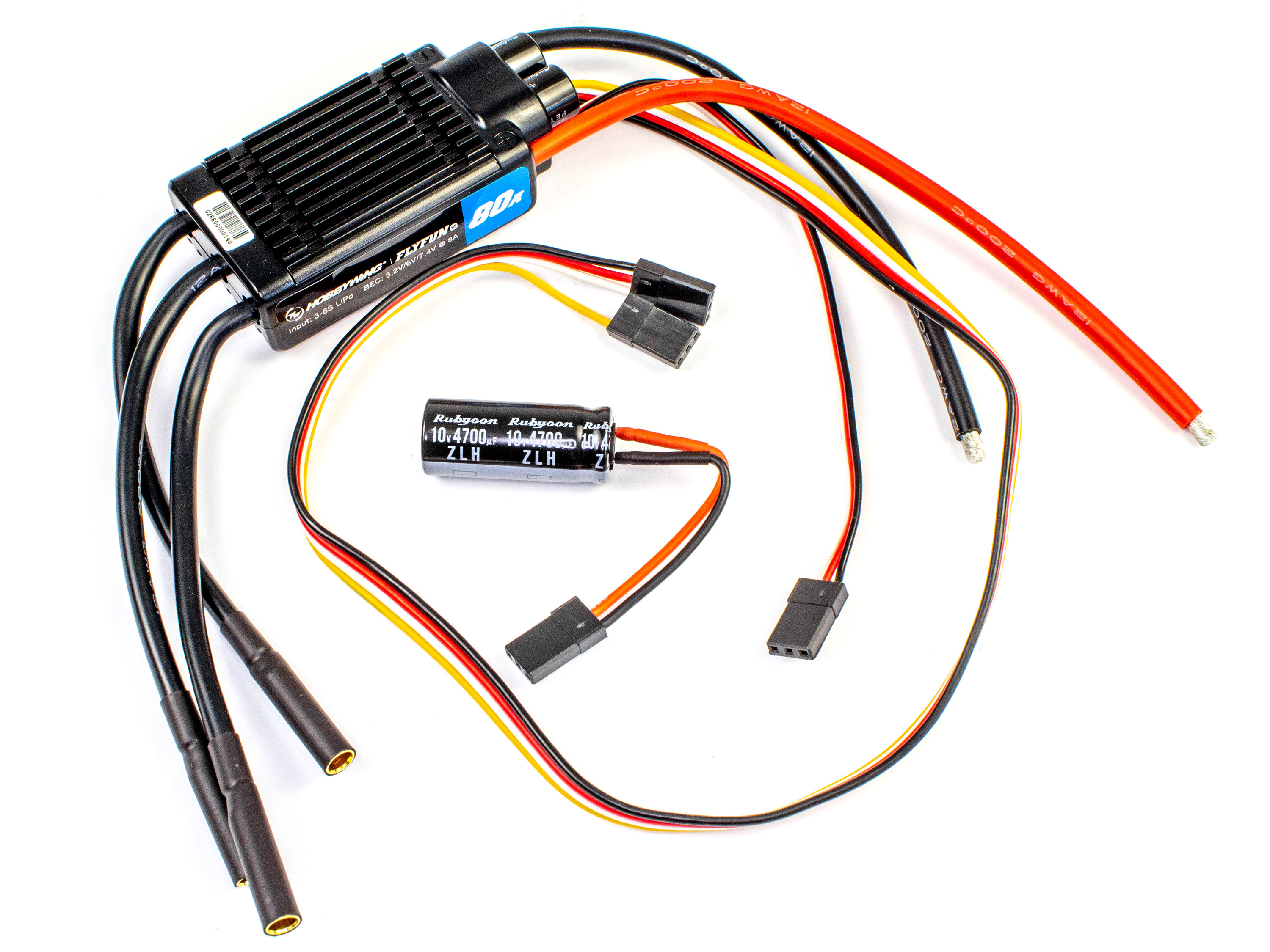 Регулятор безколекторний Hobbywing FlyFun 80A V5 (світлина #4)