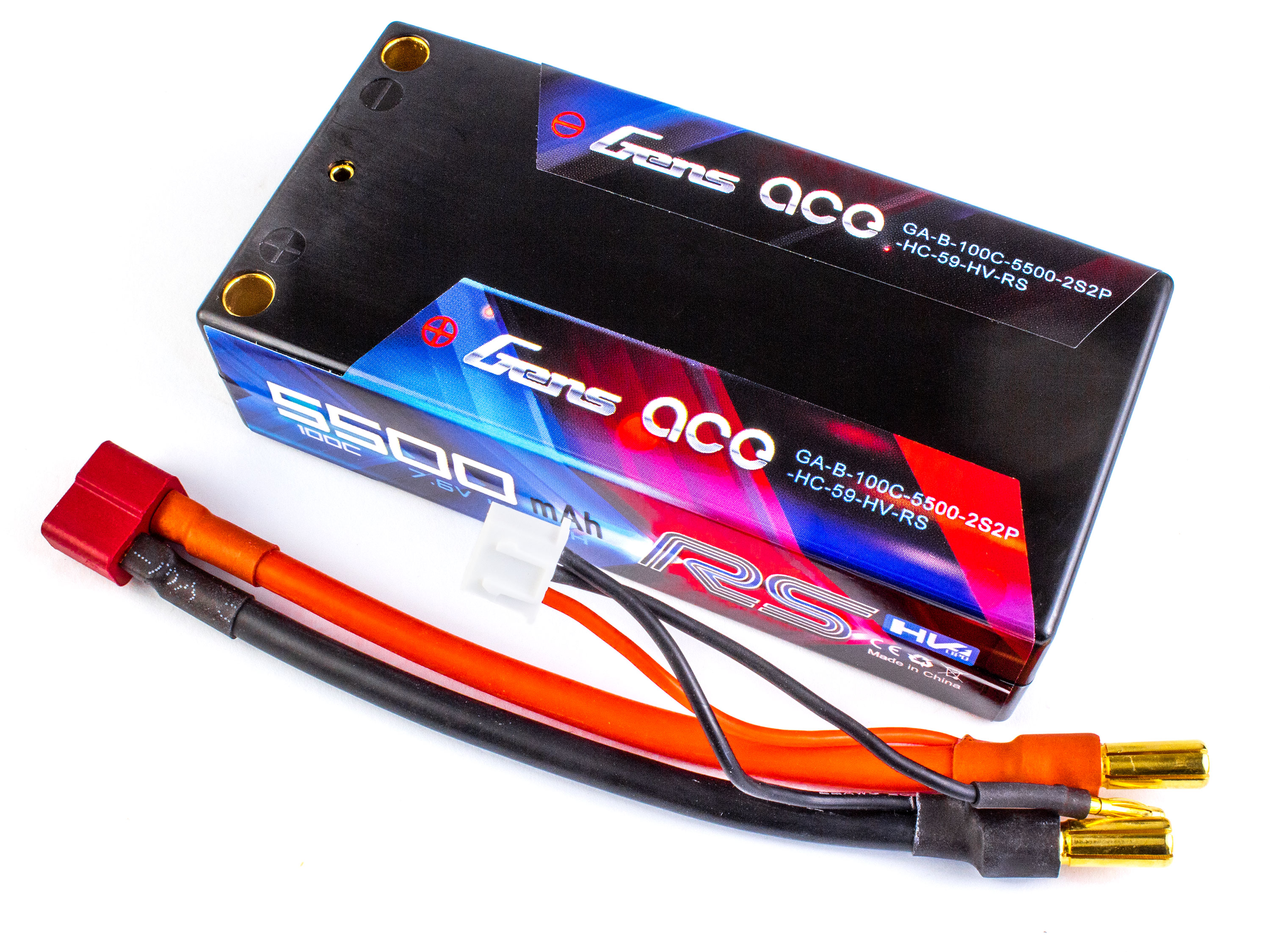 Акумулятор Gens Ace 5500mAh 2S 100C SHORTY (LiHV) (світлина #2)