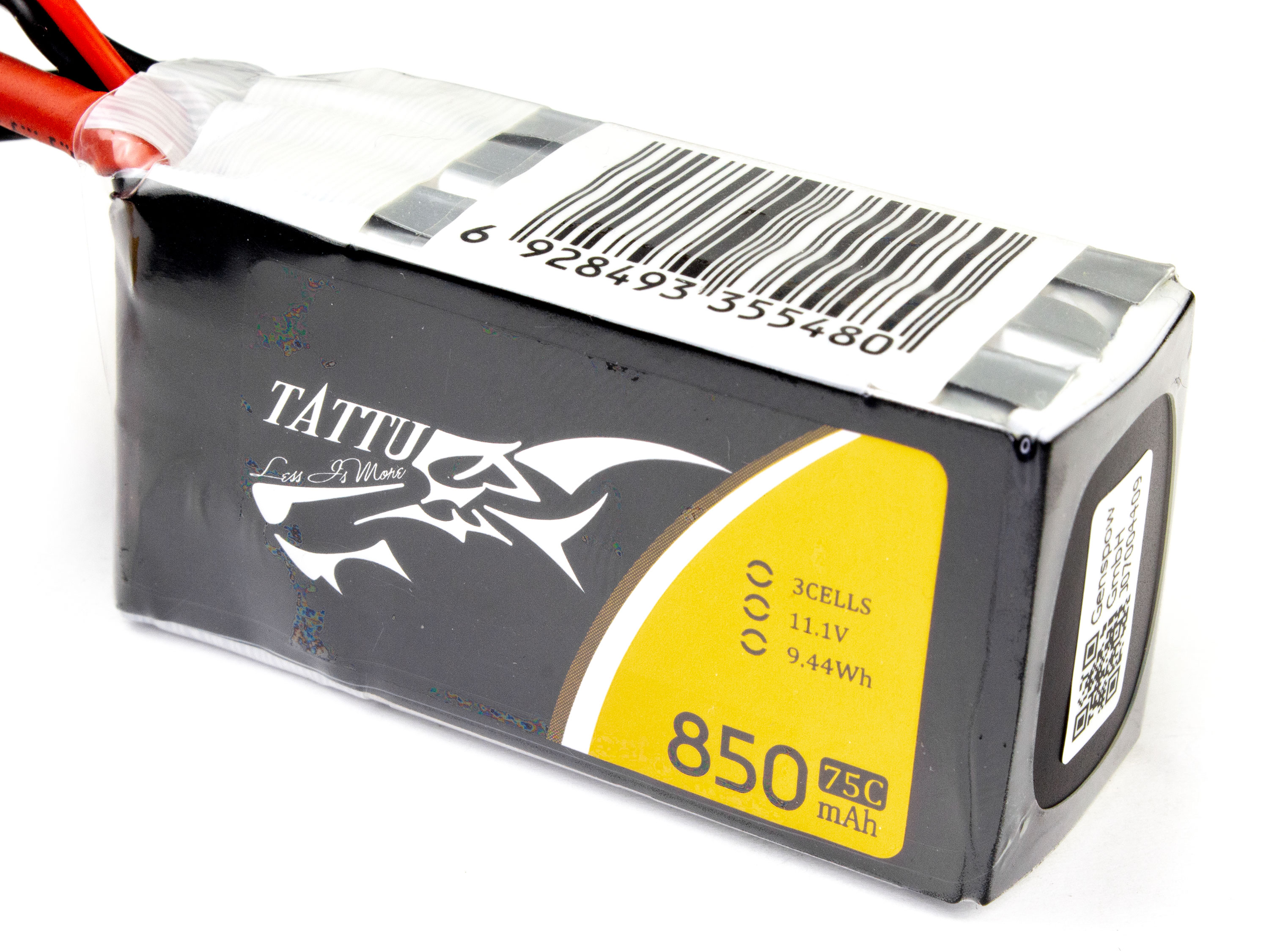 Акумулятор Gens Ace TATTU 850mAh 3S 75C (XT60) (світлина #2)