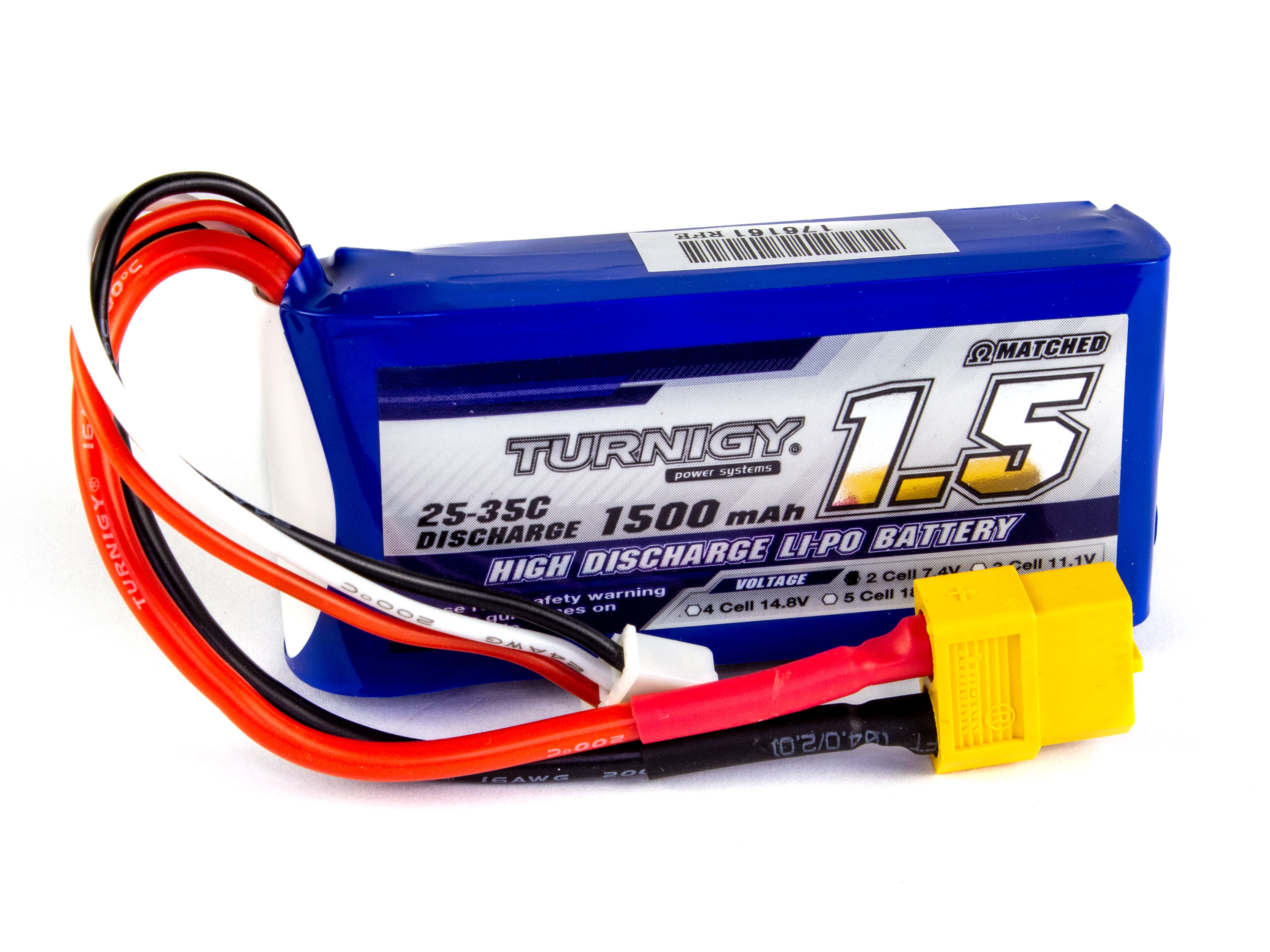 Акумулятор Turnigy 1500mAh 2S 25C (світлина #1)