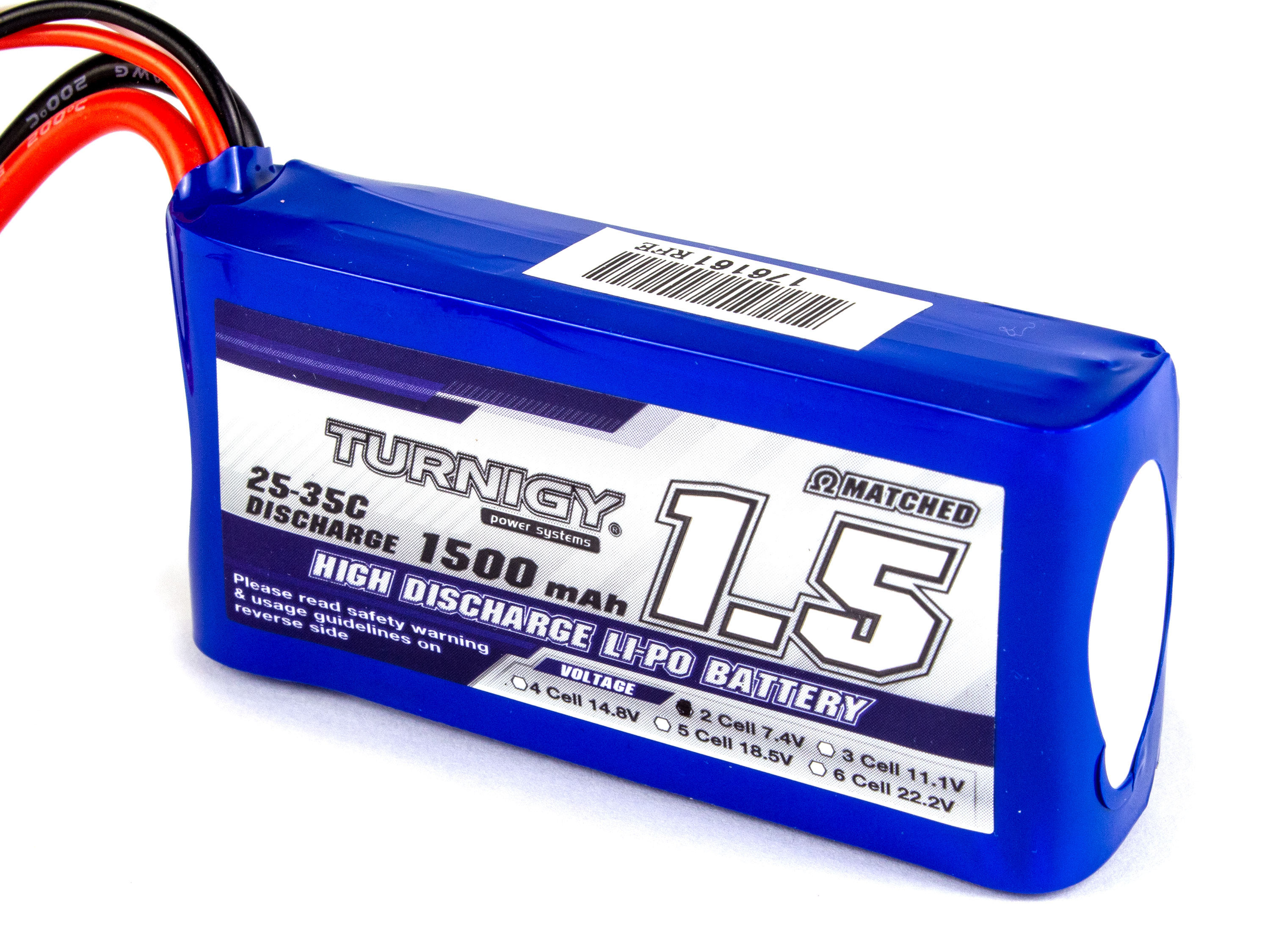 Акумулятор Turnigy 1500mAh 2S 25C (світлина #2)