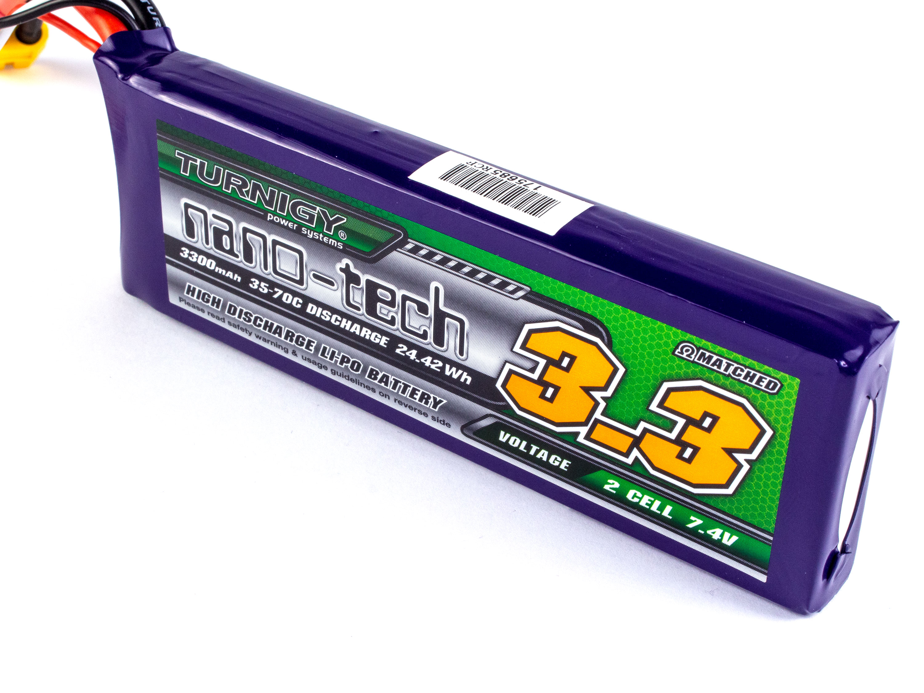 Акумулятор Turnigy nano-tech 3300mAh 2S 25C (світлина #2)
