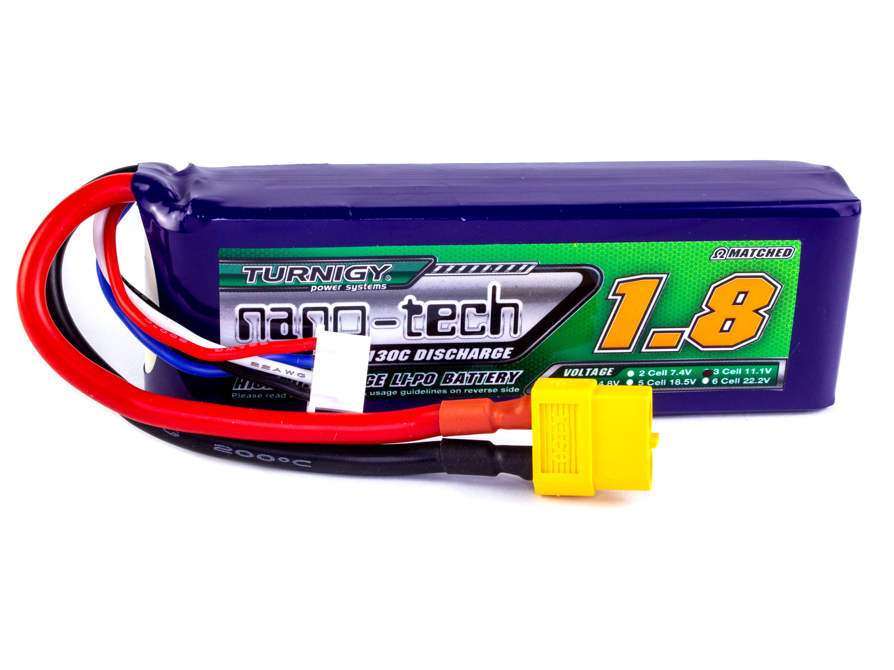 Акумулятор Turnigy nano-tech 1800mAh 3S 65C (світлина #1)