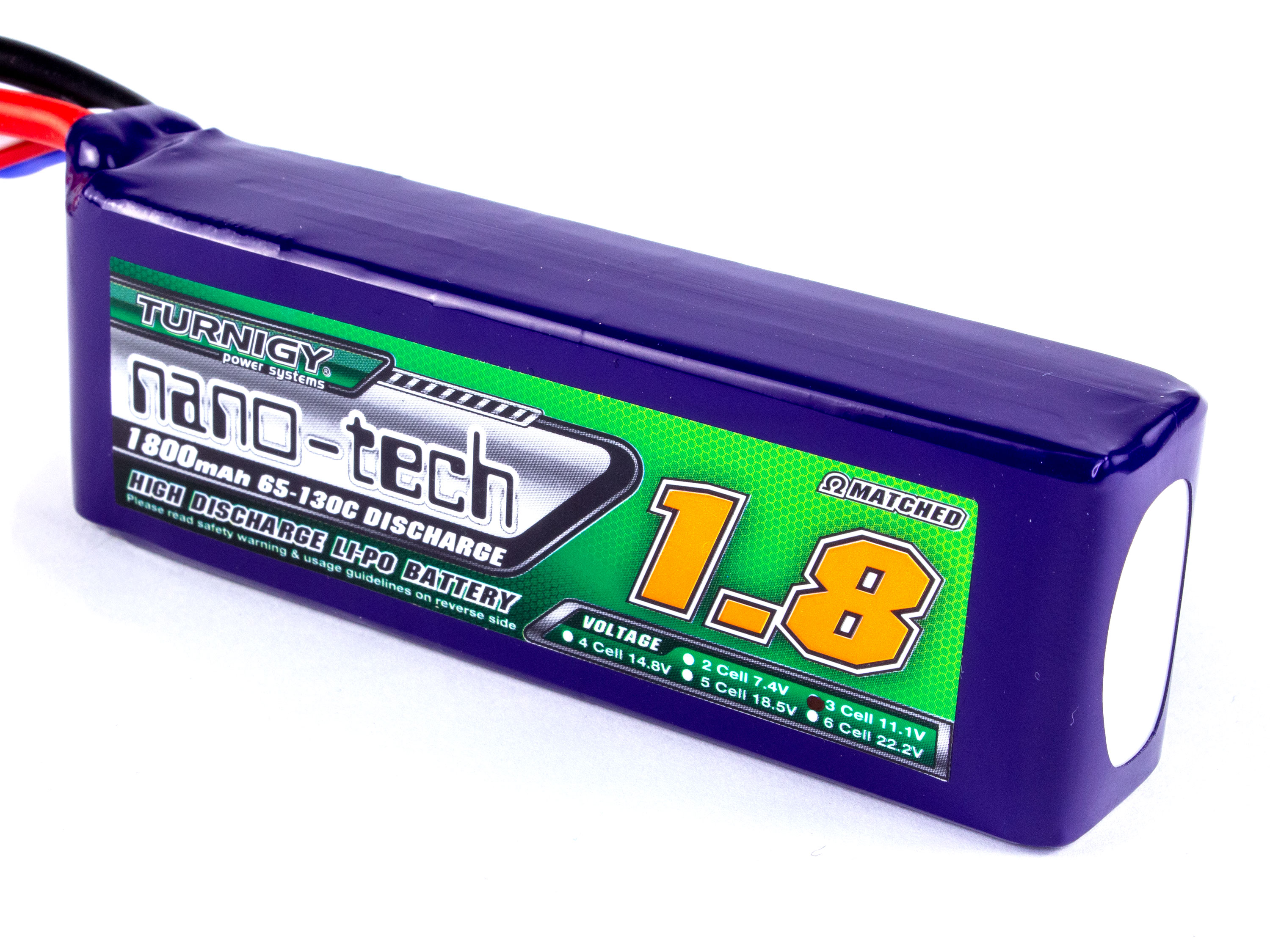 Акумулятор Turnigy nano-tech 1800mAh 3S 65C (світлина #2)