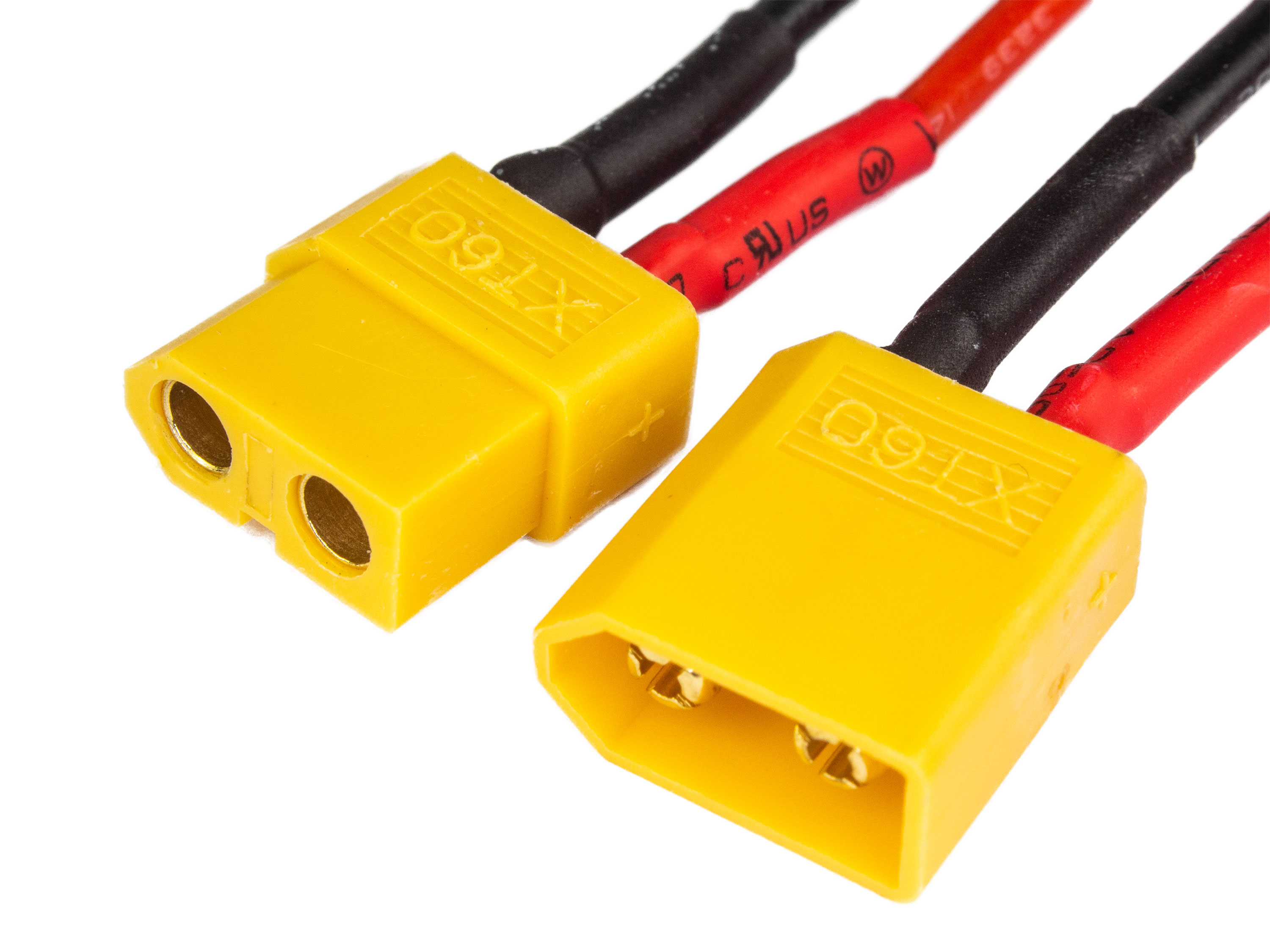Силовий роз’єм XT60 (папа+мама) з дротом 10см (світлина #2)