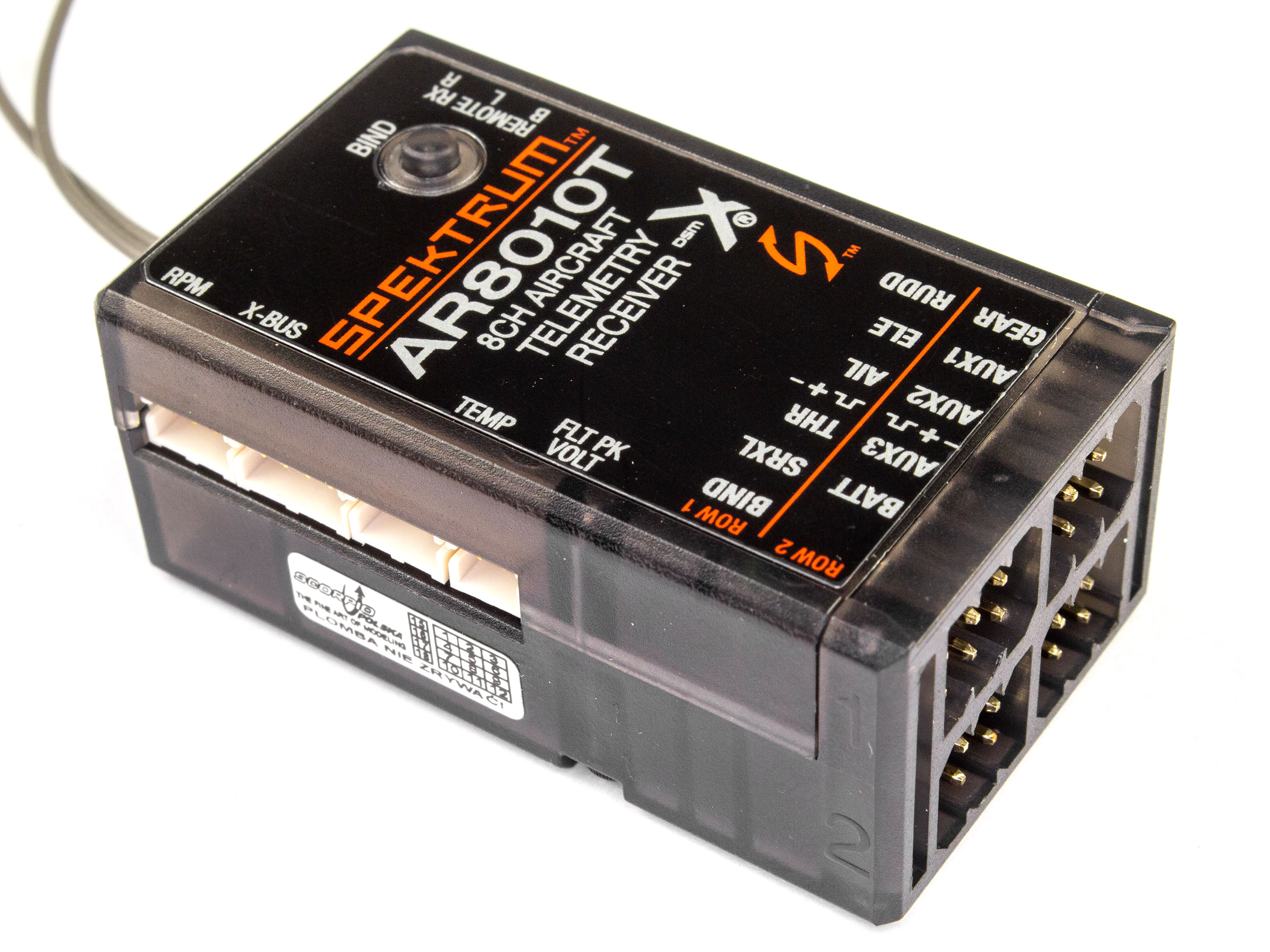 Приймач Spektrum AR8010T 8Ch (з телеметрією) (світлина #3)