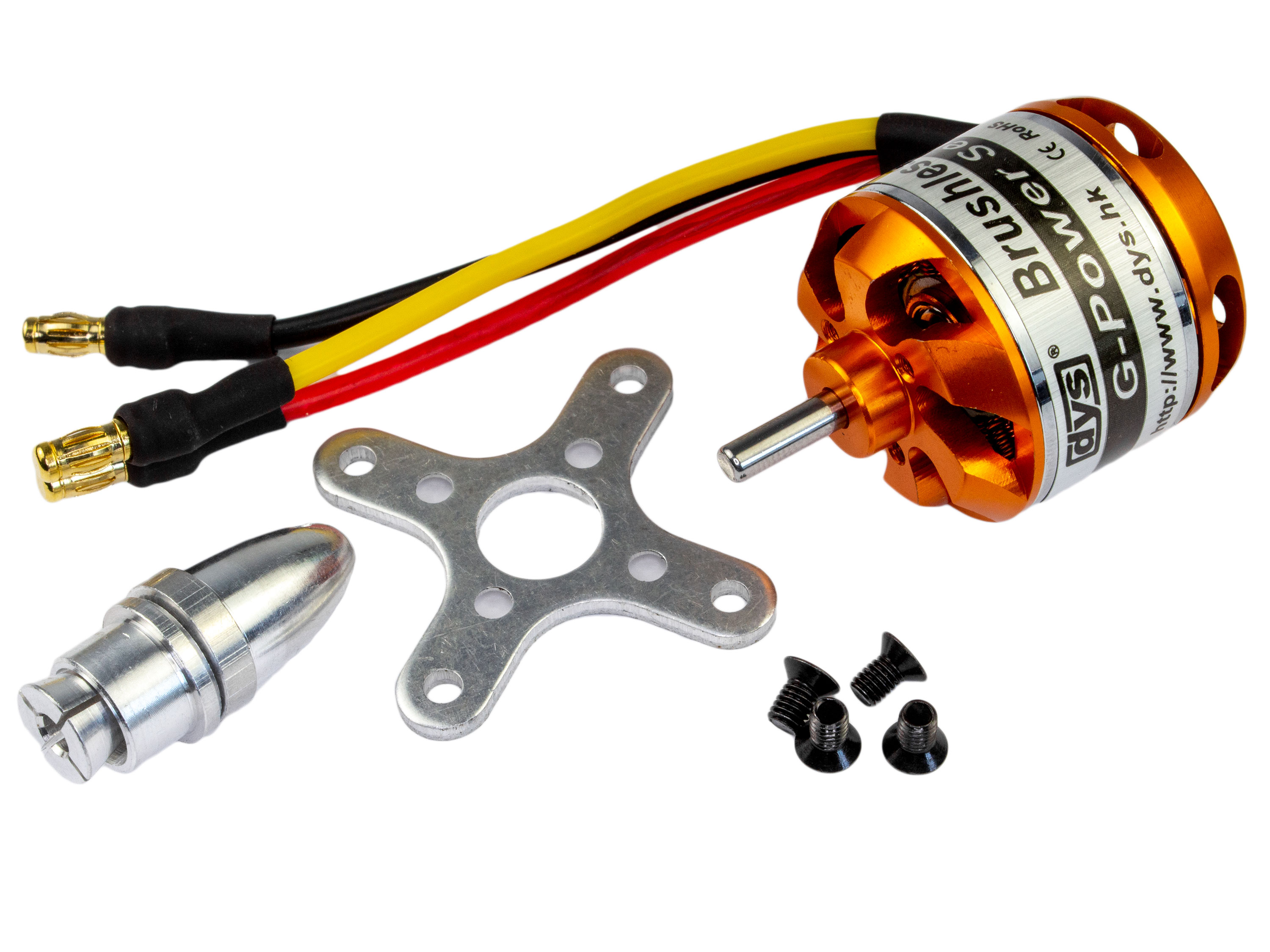 Двигун безколекторний DYS D2826/10 1400kv (світлина #5)