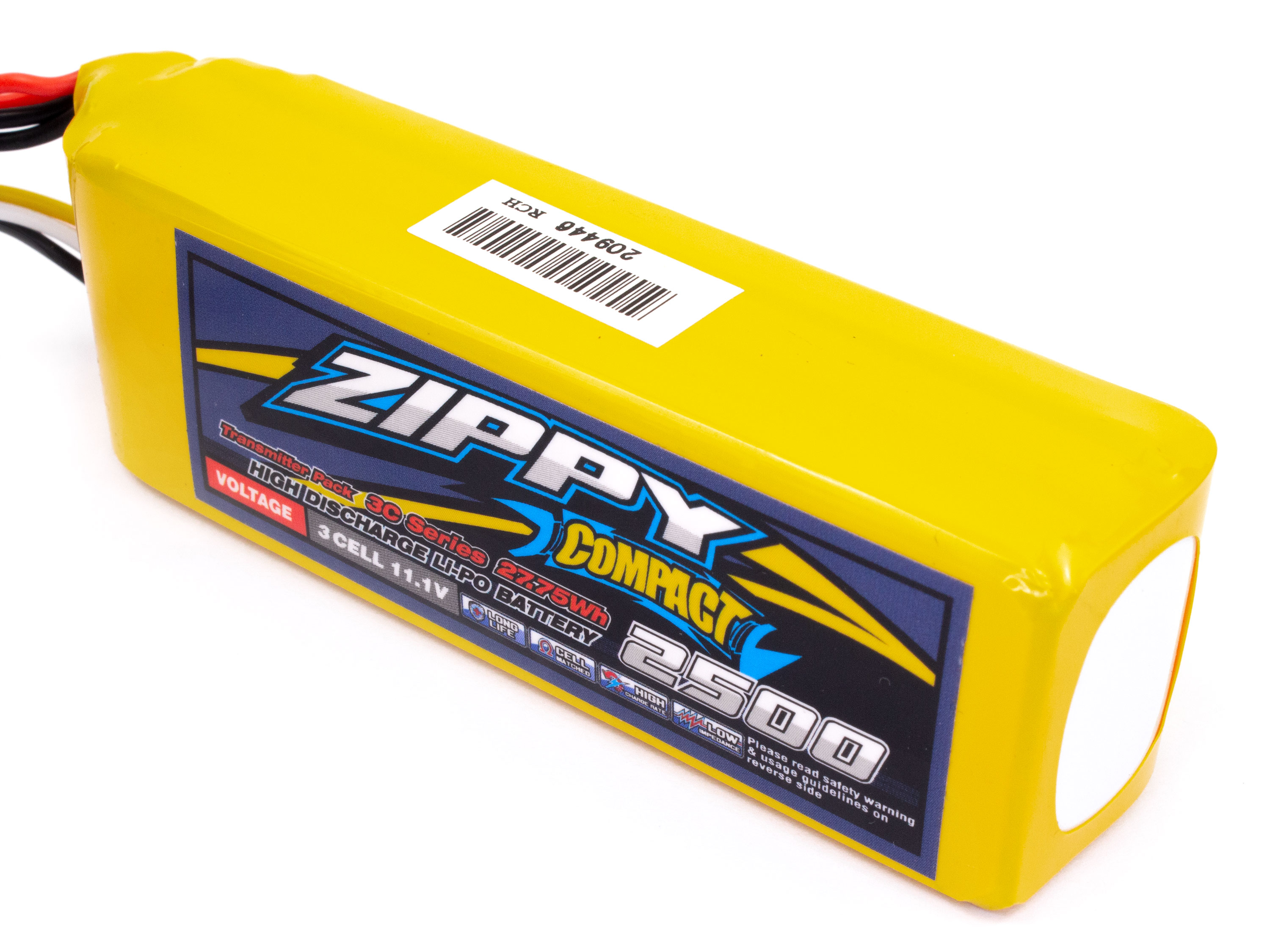 Акумулятор ZIPPY Compact 2500mAh 3S для передавачів (світлина #2)