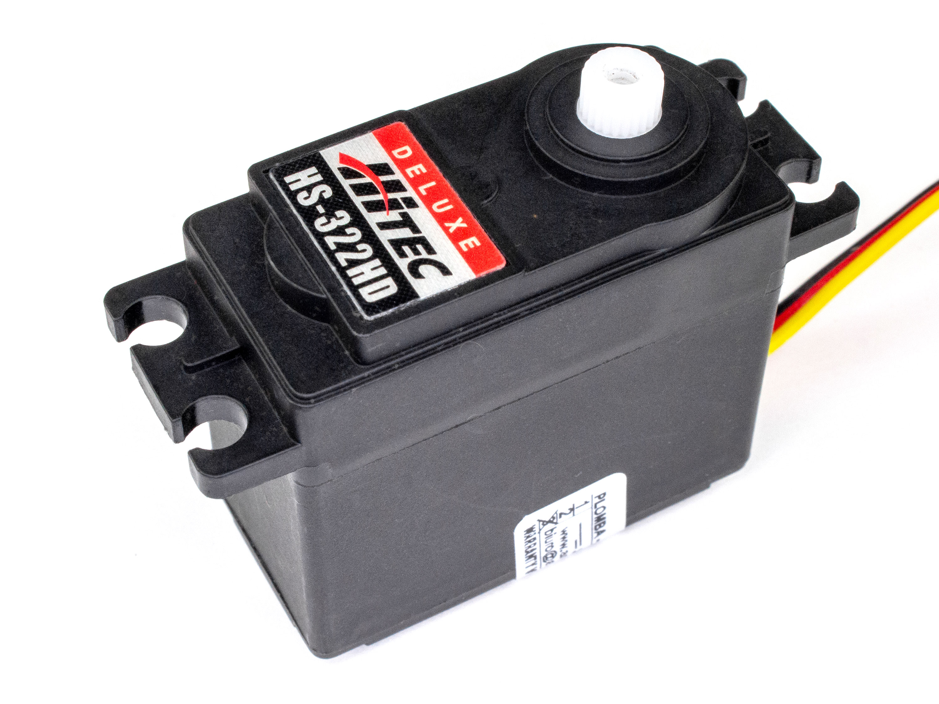 Сервомеханізм аналоговий Hitec HS-322HD 43g/3.0kg/0.19sec (4.8В) (світлина #1)