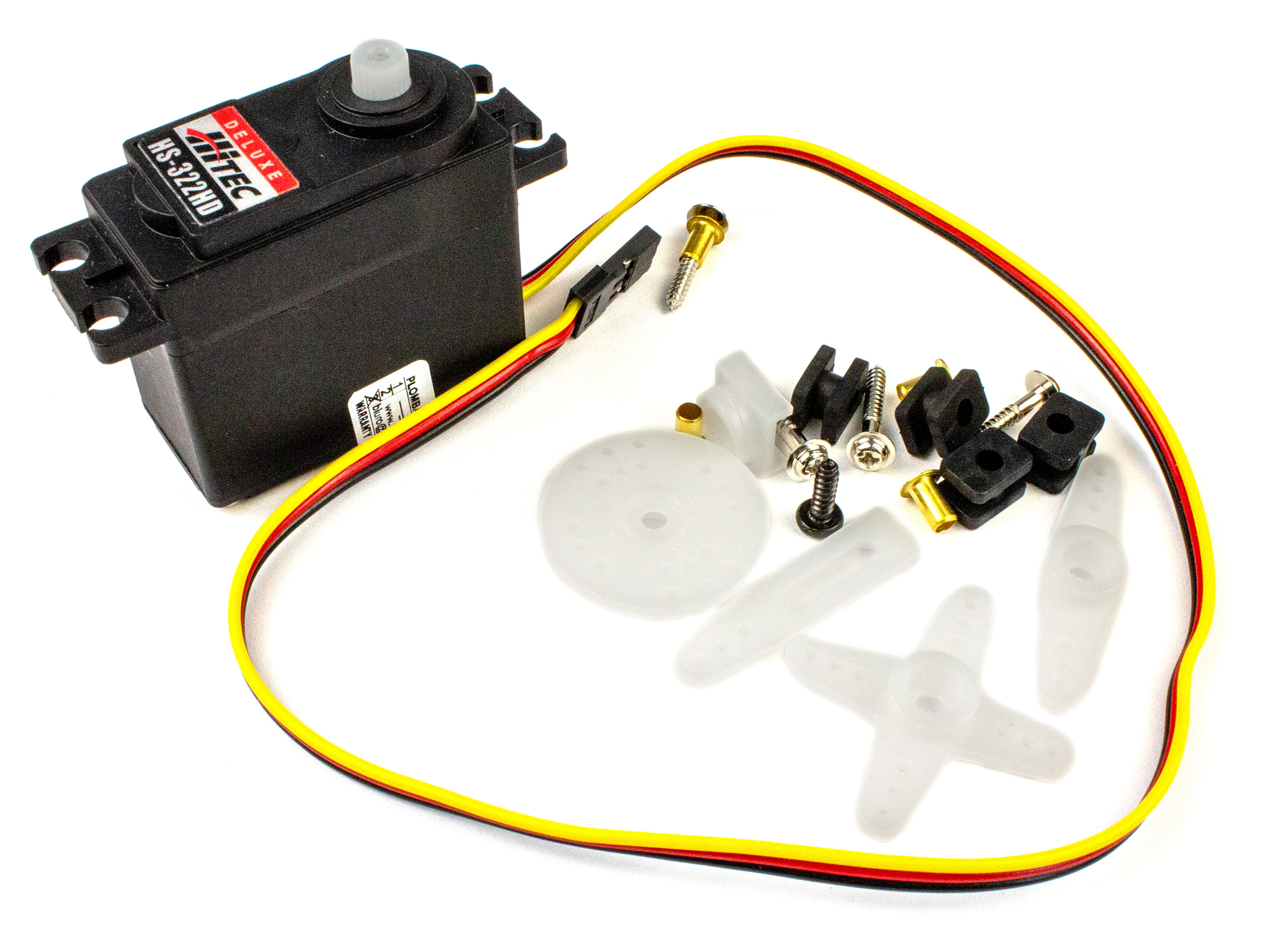 Сервомеханізм аналоговий Hitec HS-322HD 43g/3.0kg/0.19sec (4.8В) (світлина #2)