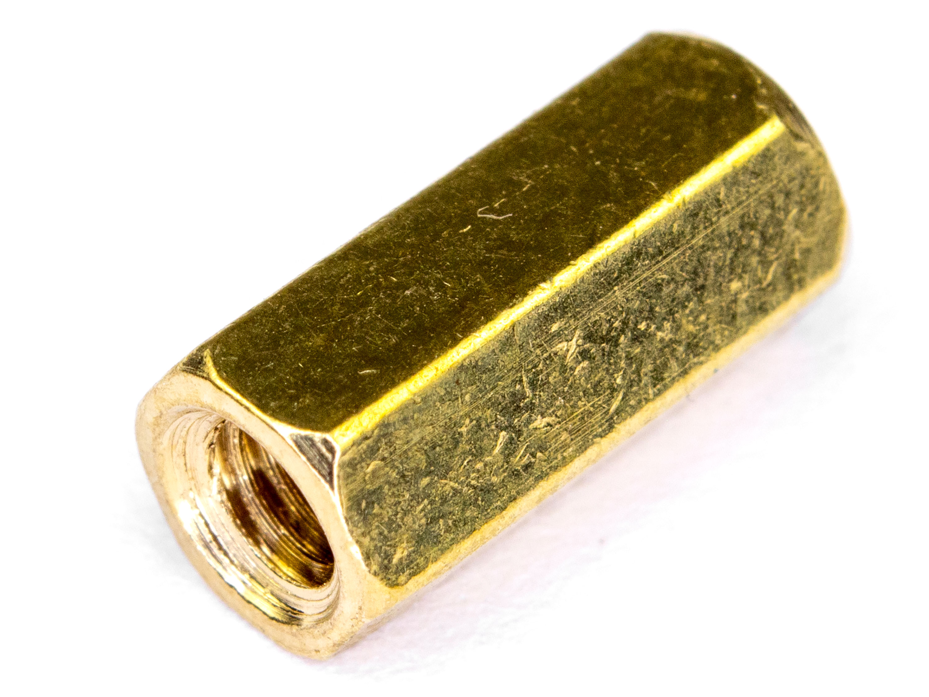 Стійка латунна з двосторонньою внутрішньою різьбою M3х10мм (світлина #1)