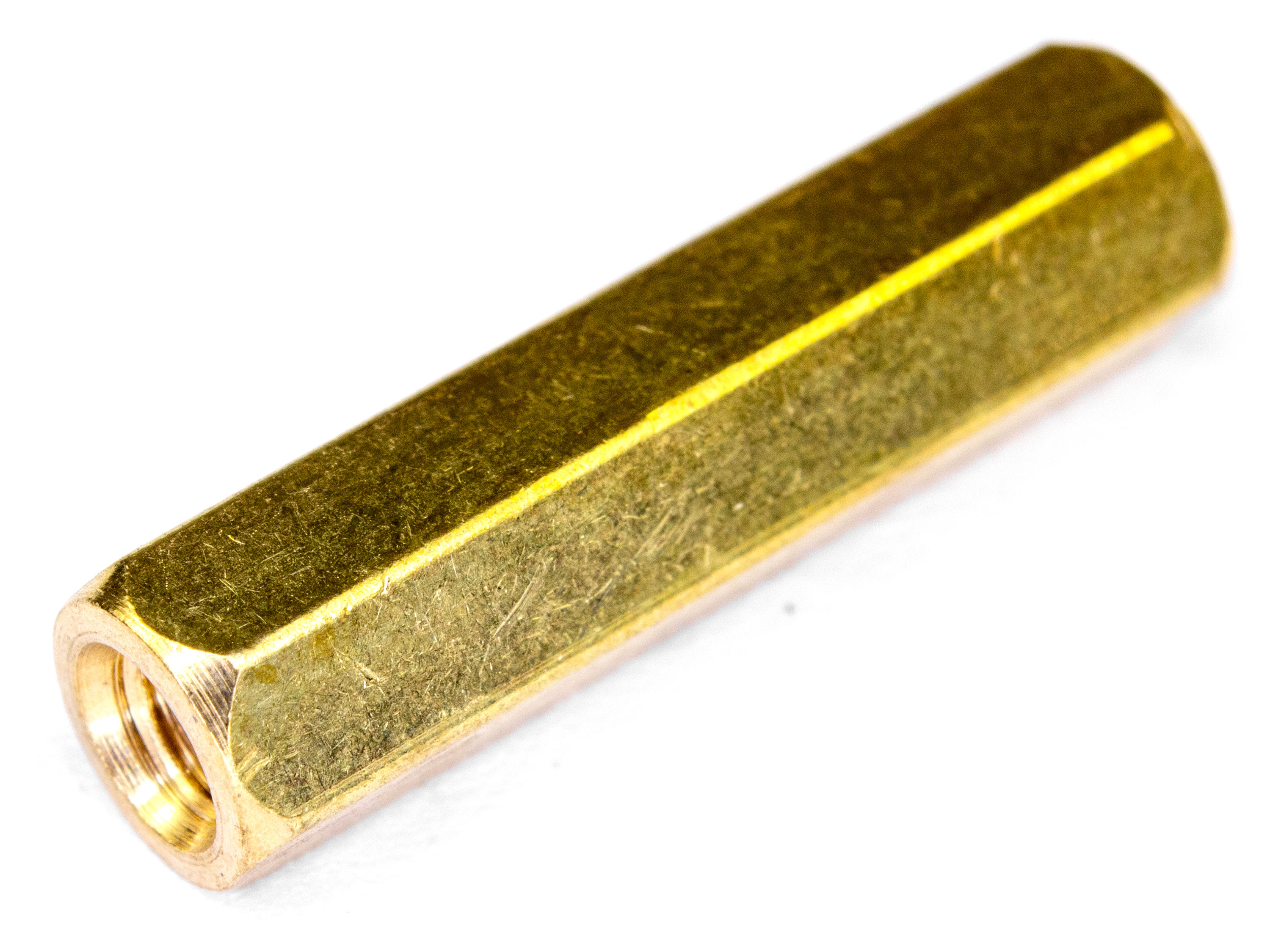 Стійка латунна з двосторонньою внутрішньою різьбою M3х20мм (світлина #1)