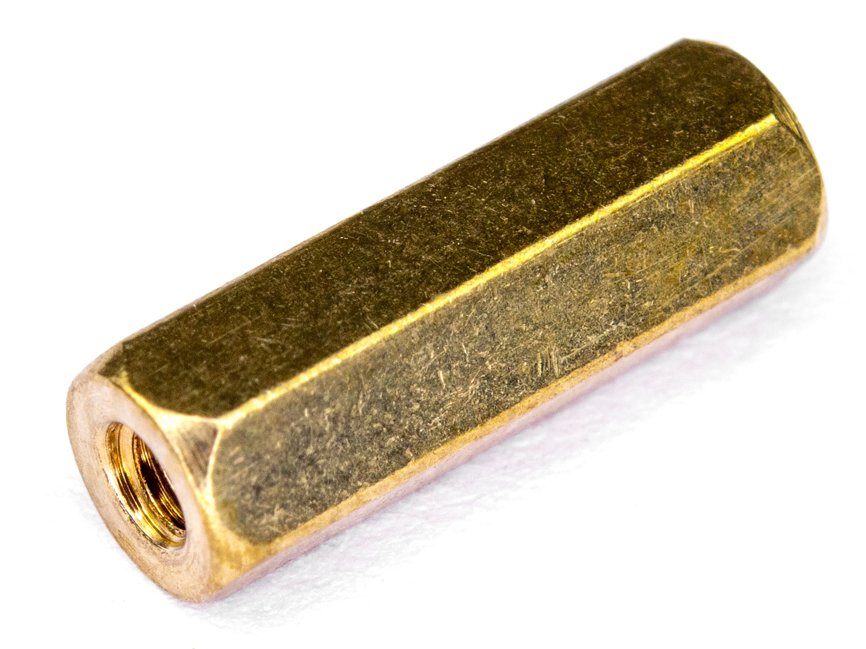 Стійка латунна з двосторонньою внутрішньою різьбою M2х12мм (світлина #1)