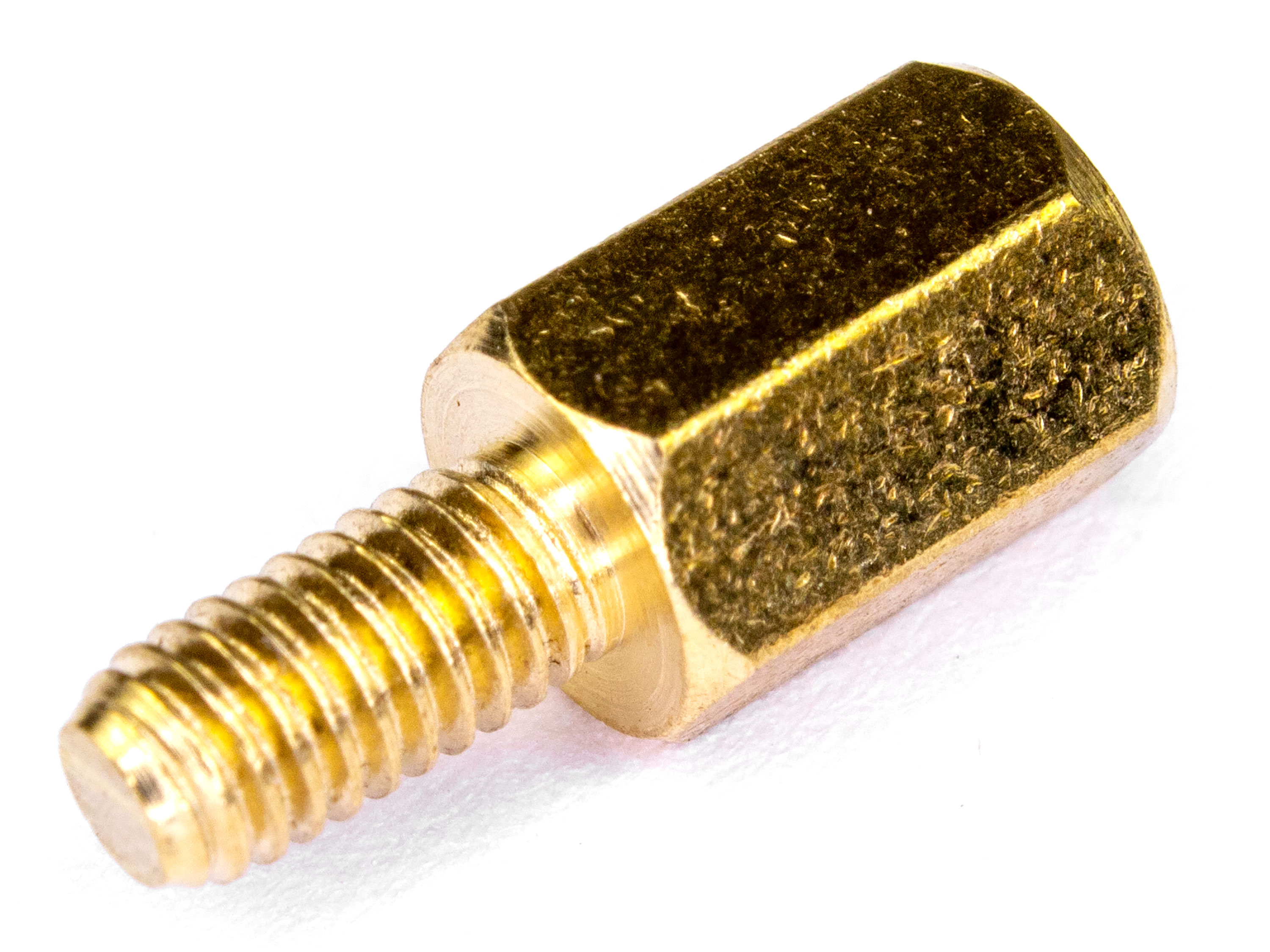 Стійка латунна гвинт-гайка M3х7мм (світлина #1)