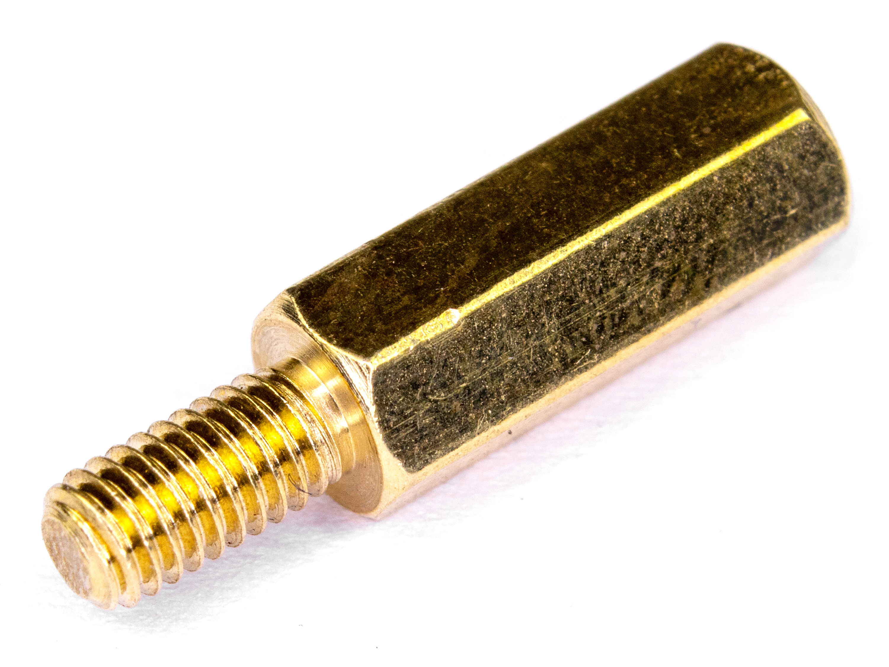 Стійка латунна гвинт-гайка M3х12мм (світлина #1)