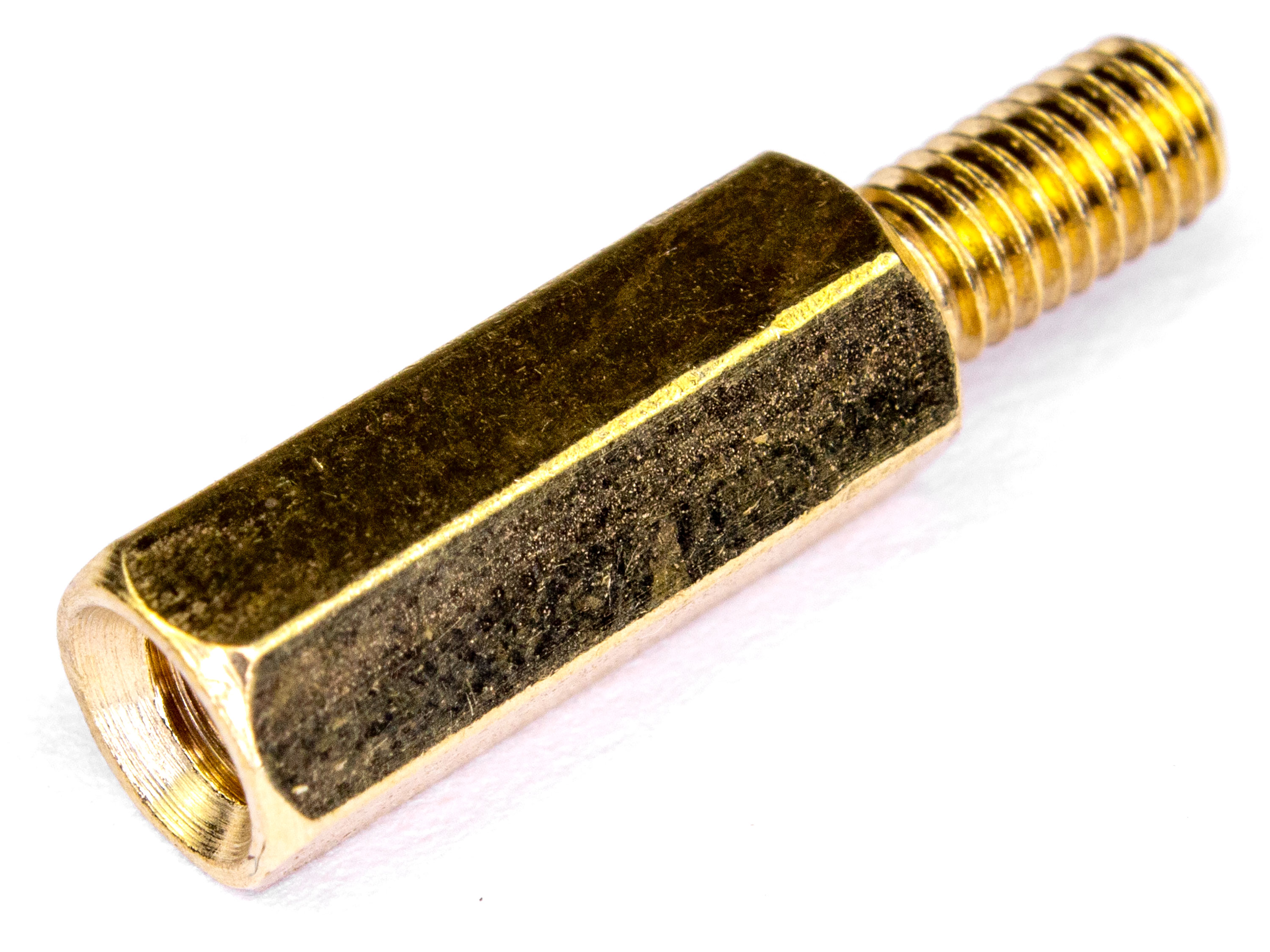 Стійка латунна гвинт-гайка M3х12мм (світлина #2)