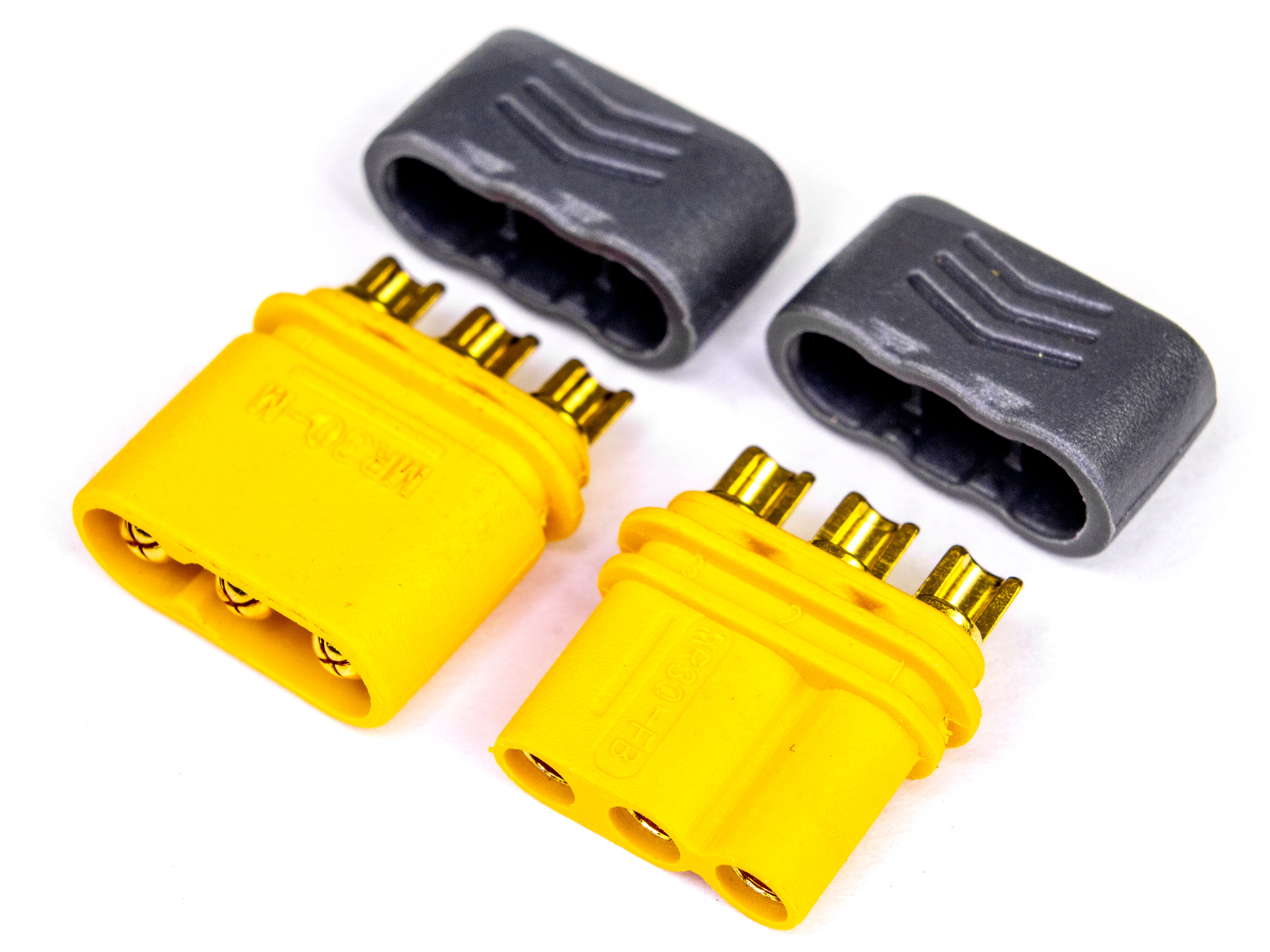 Роз’єм нейлоновий Amass MR30 з ізолюючою насадкою (пара) (світлина #1)