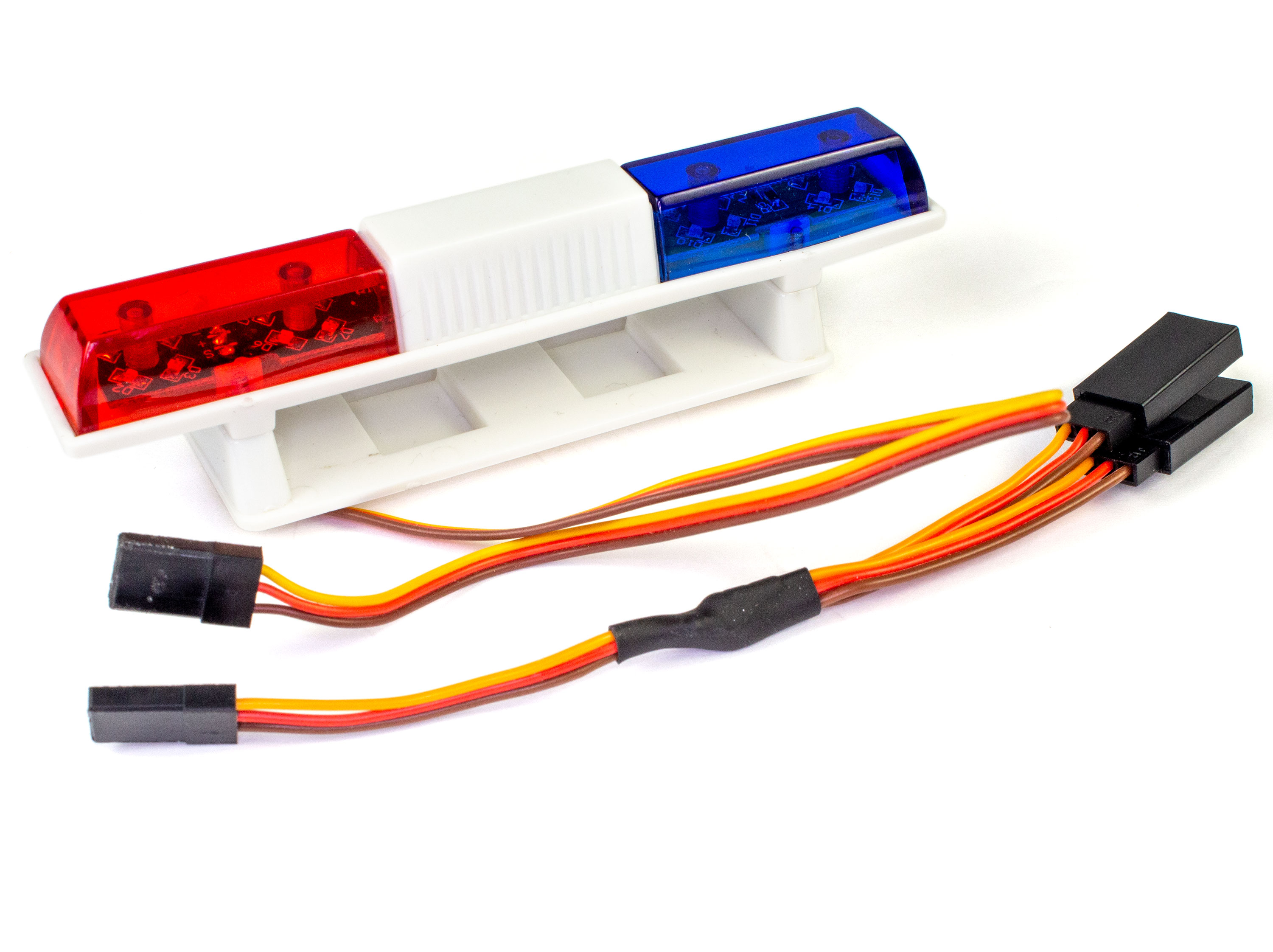 Поліцейська автомобільна світлодіодна мигалка AX501 (синій-червоний) (світлина #3)