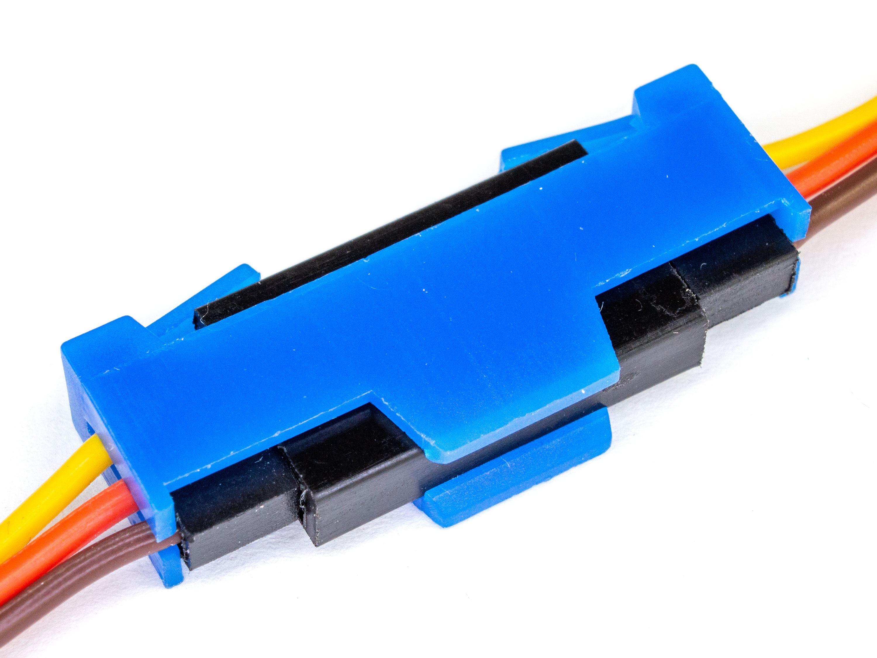 Фіксатор роз’ємів боковий JR/Futaba (синій) (світлина #2)