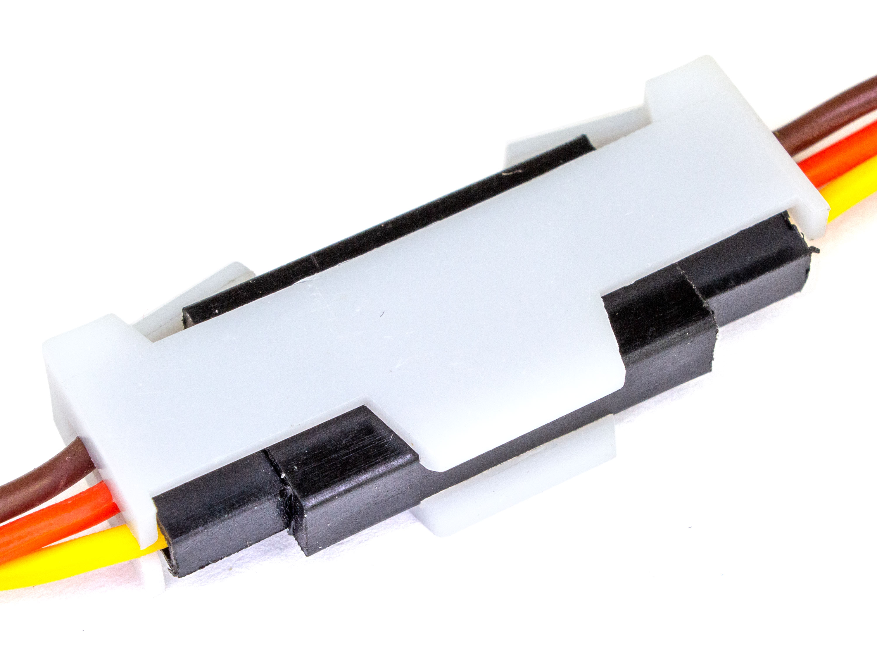 Фіксатор роз’ємів боковий JR/Futaba (білий) (світлина #2)