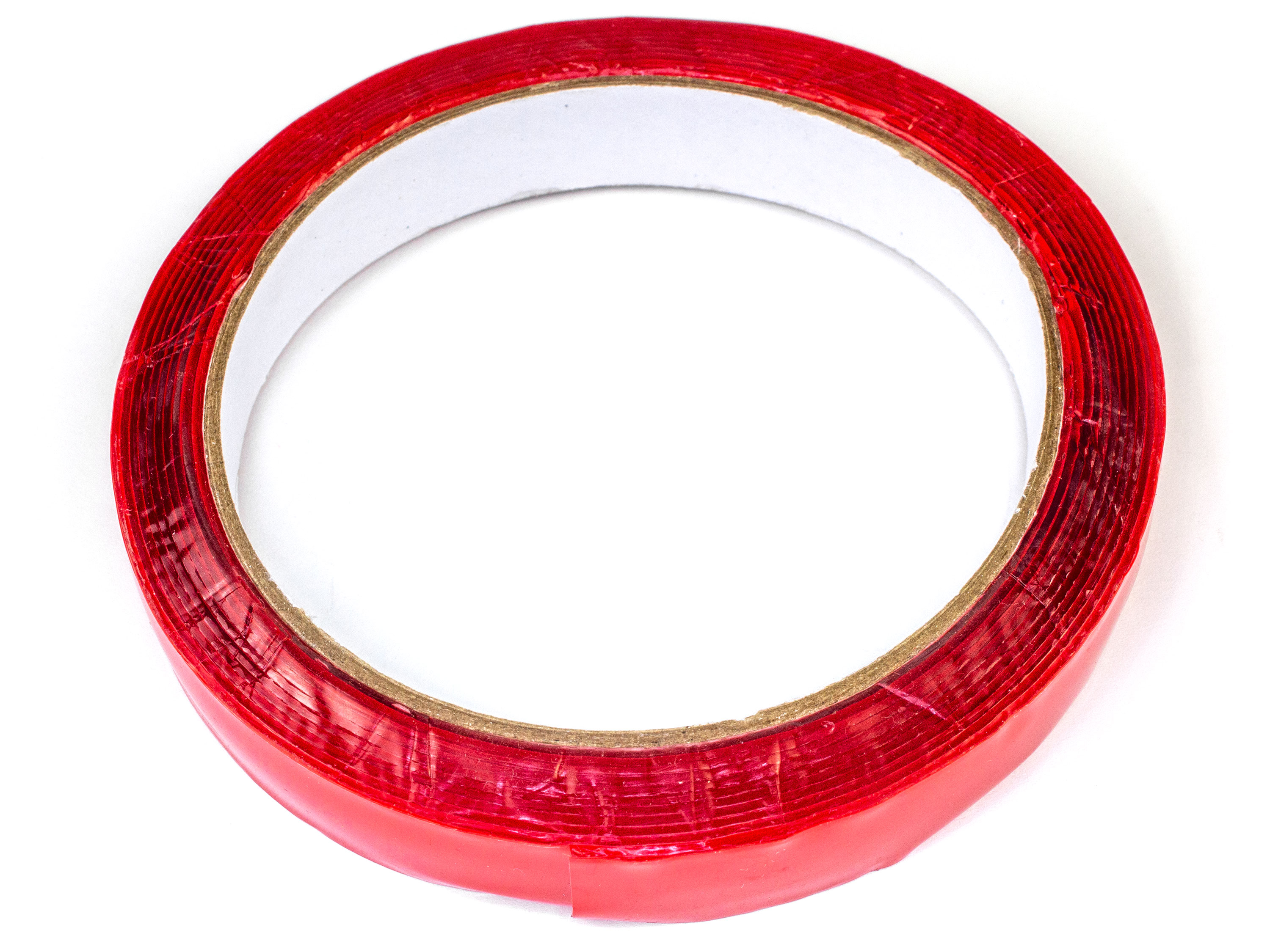 Скотч двосторонній (прозорий) 15мм x 3м (світлина #1)