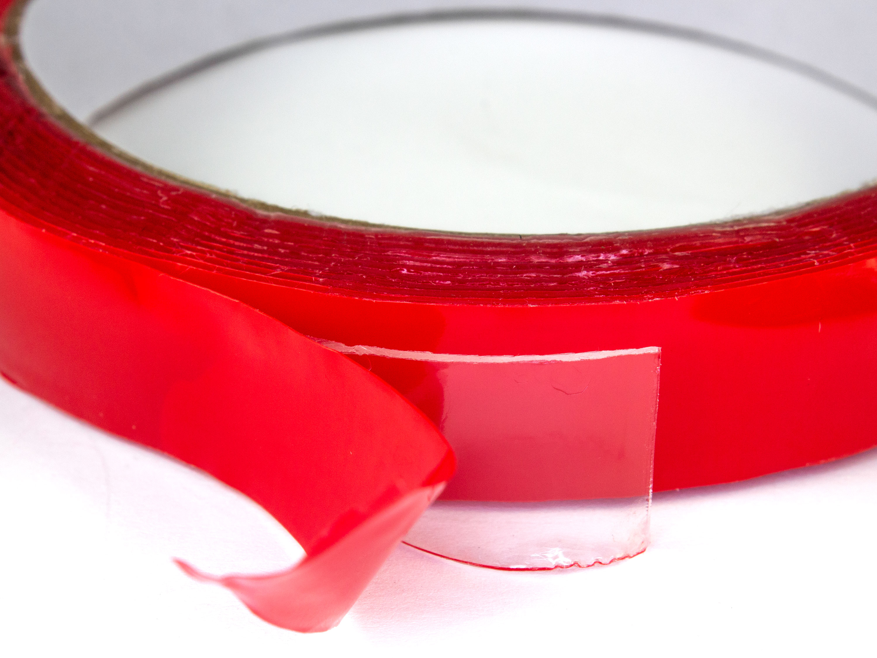 Скотч двосторонній (прозорий) 15мм x 3м (світлина #2)