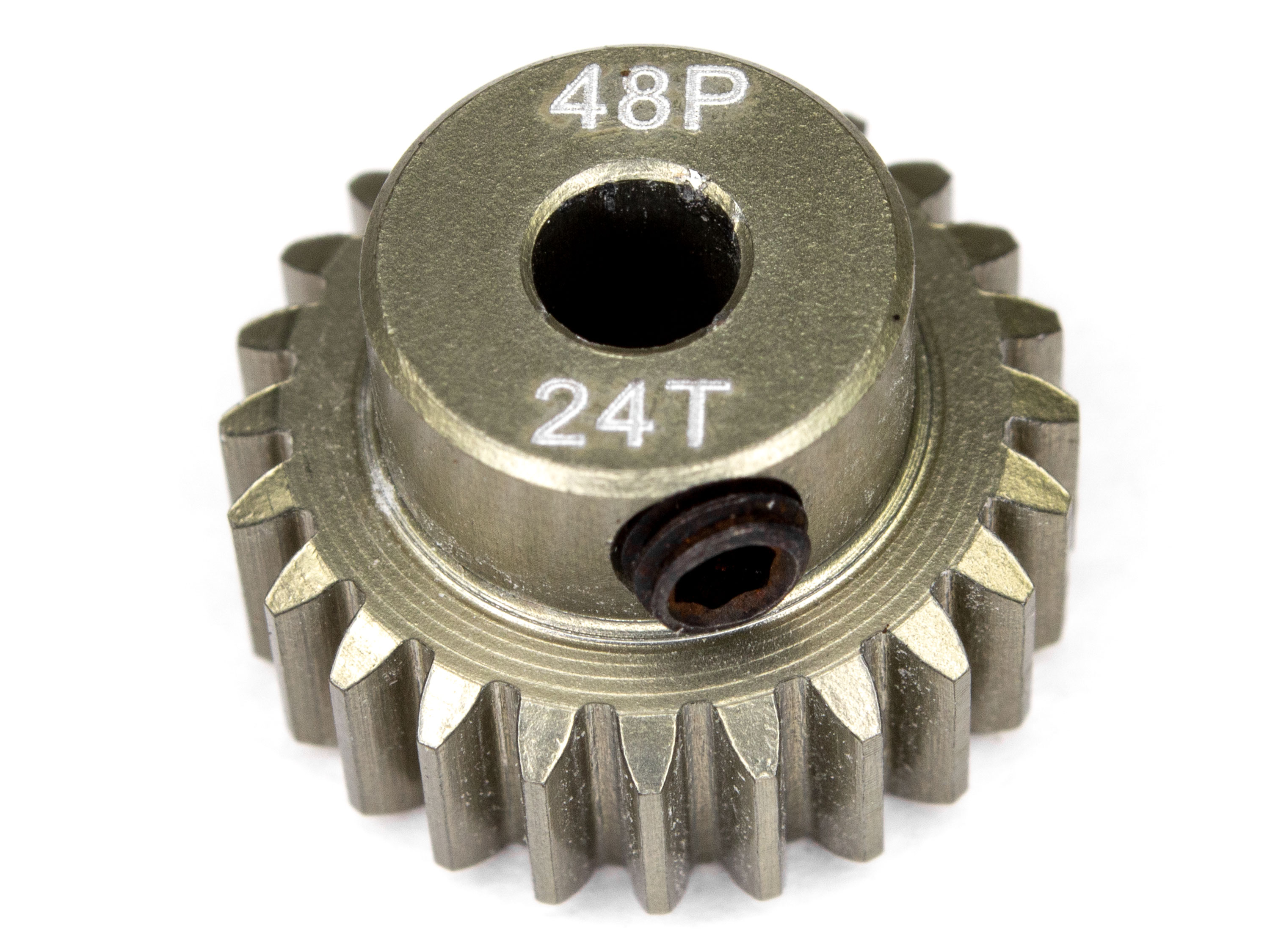 Шестерня ведуча (піньйон) Surpass Hobby 48P 24T алюміній (світлина #1)