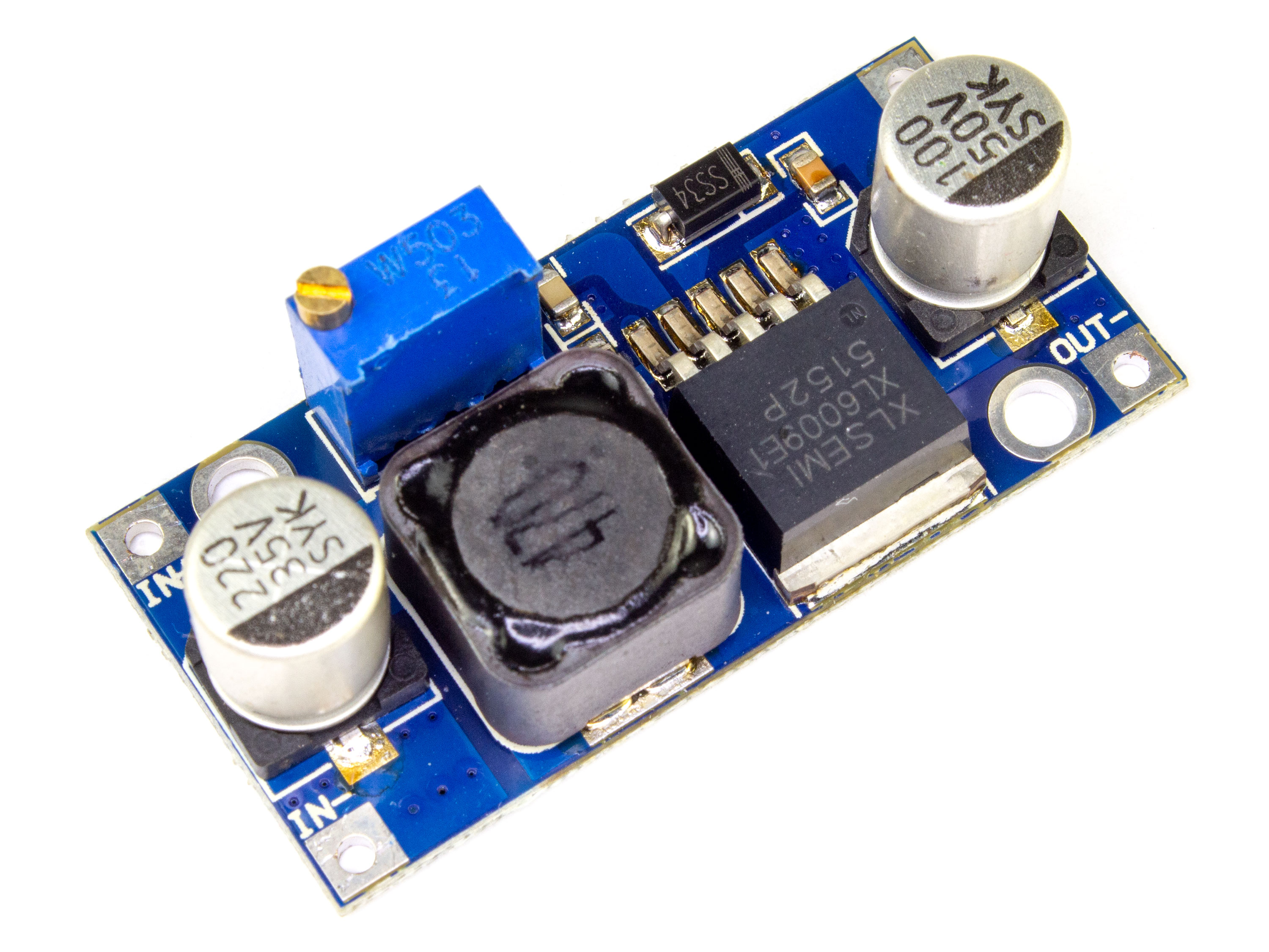 Регульований перетворювач XL6009 (для підвищення напруги) (світлина #2)