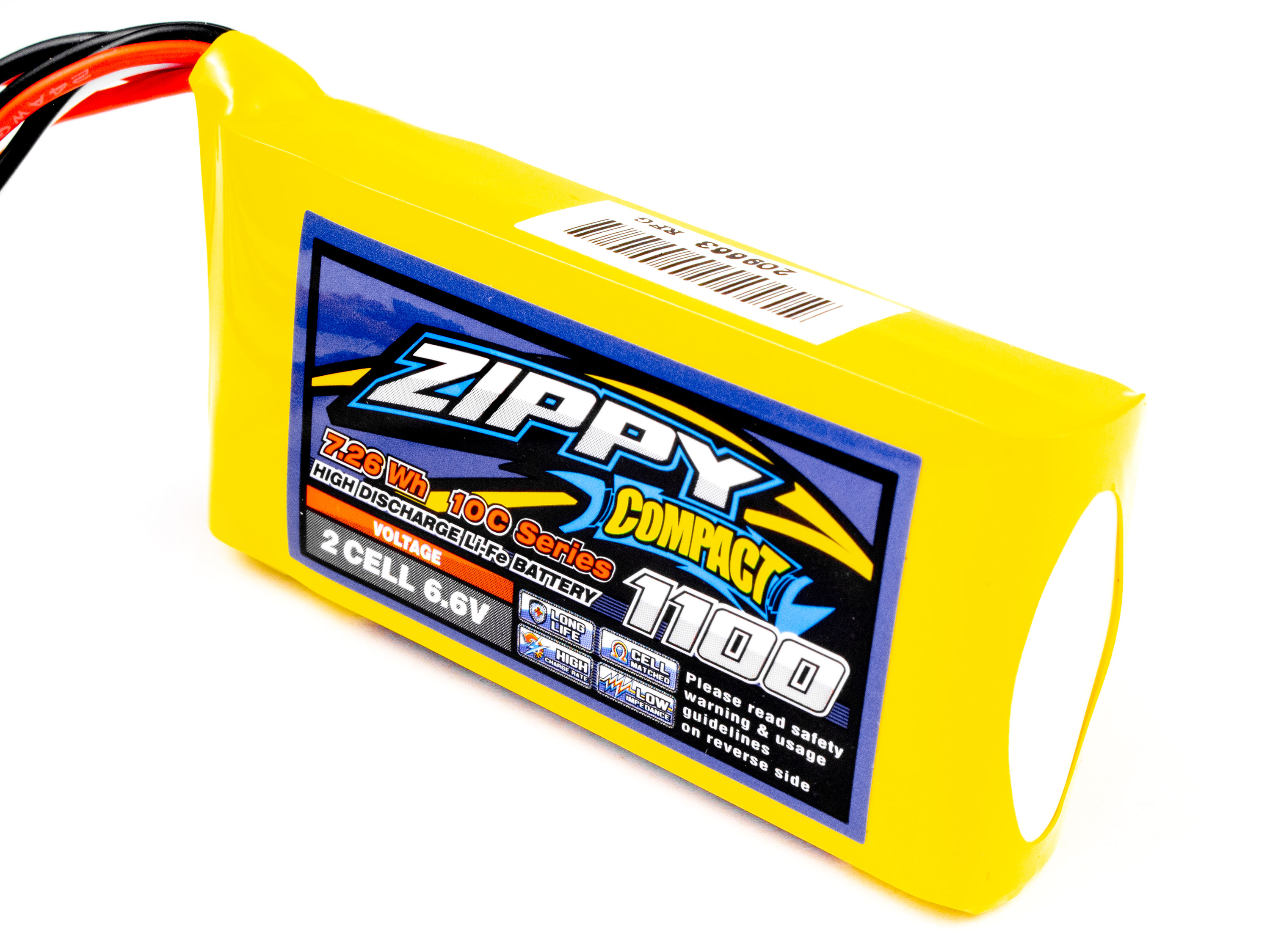 Акумулятор ZIPPY Flightmax 1100mAh LiFePo4 2S (для приймача і борта) (світлина #2)